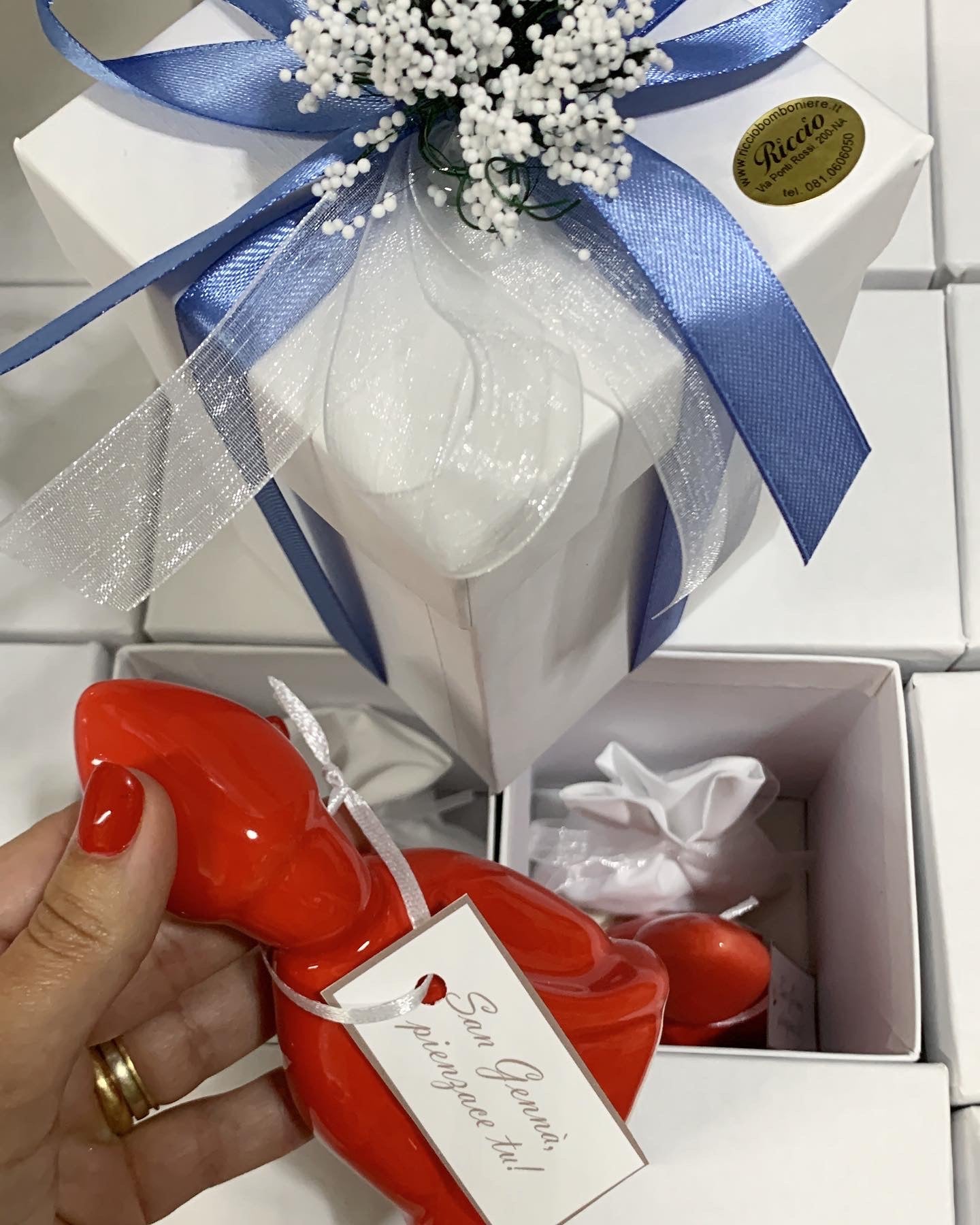 San Gennaro piccolo 12cm confezionato