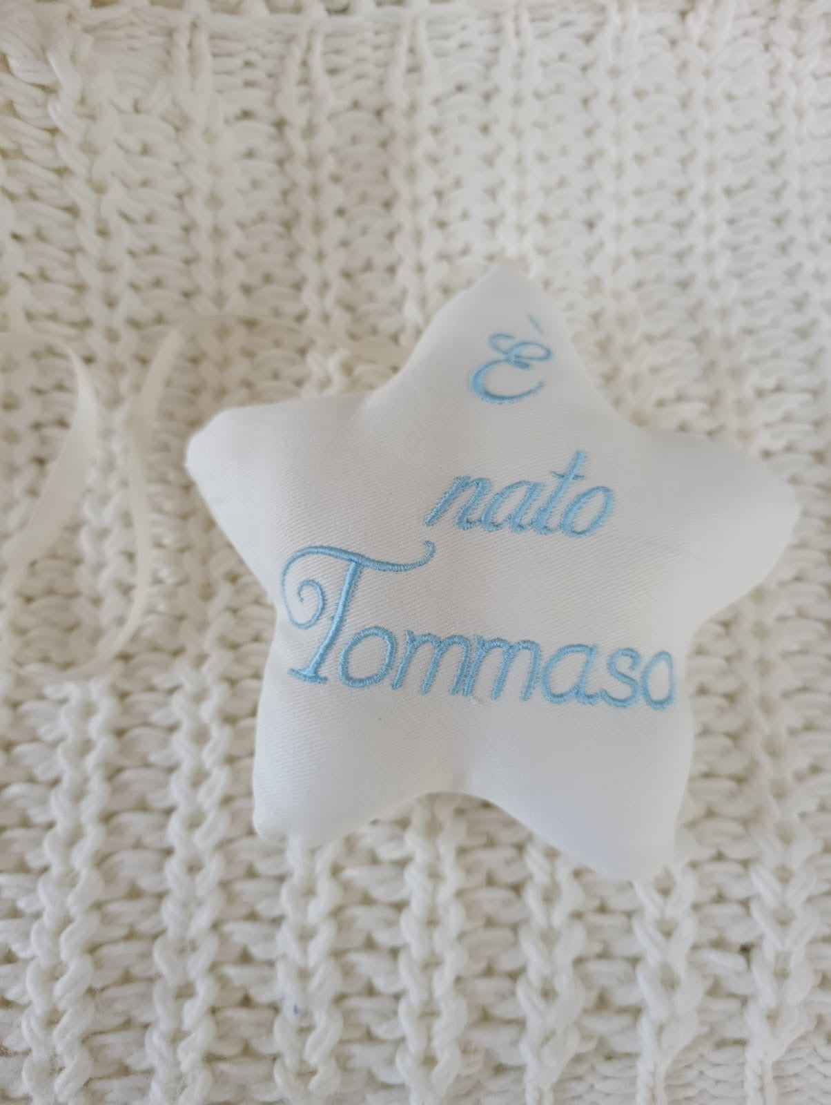 Stella imbottita pendente nascita