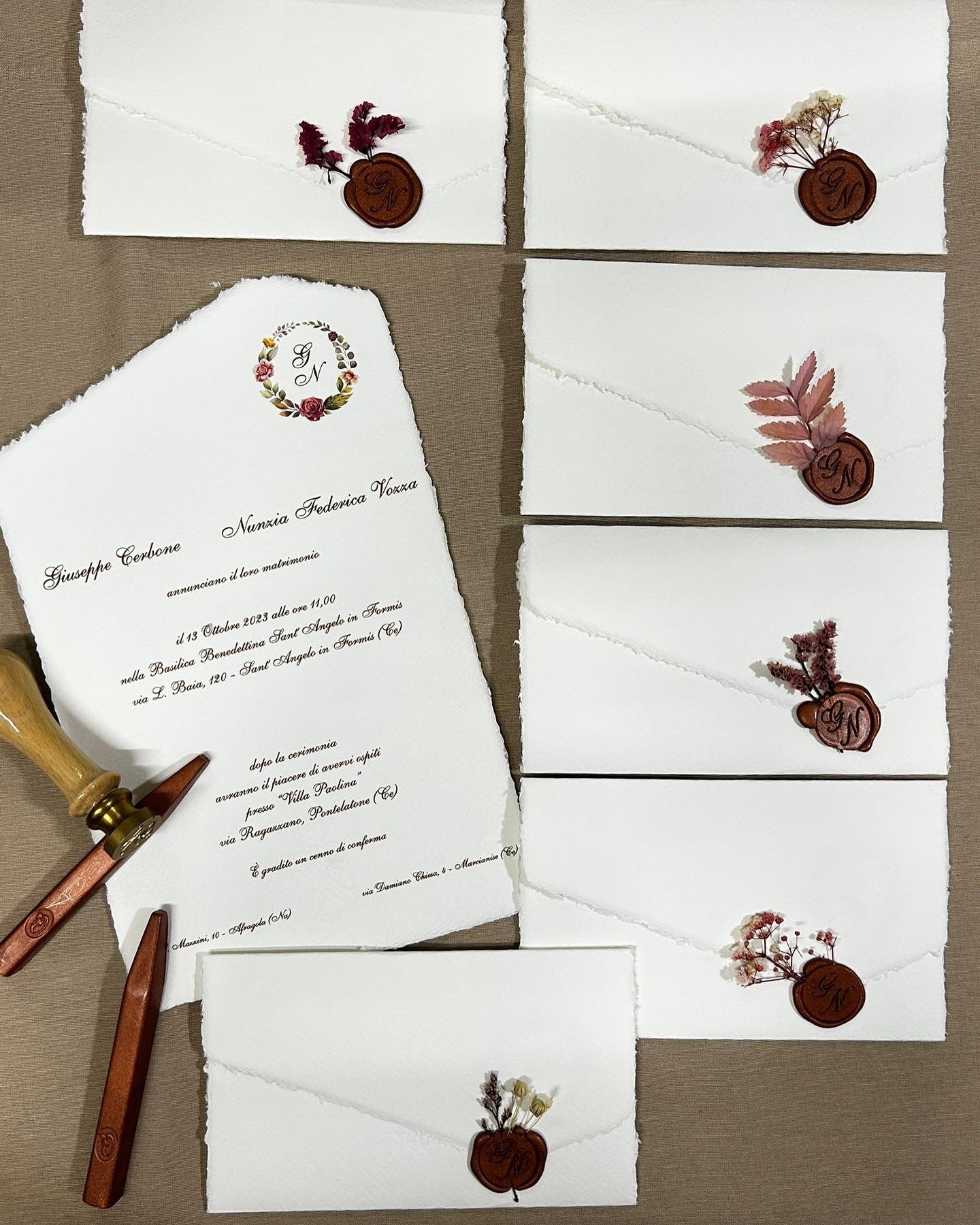 Partecipazione carta Amalfi