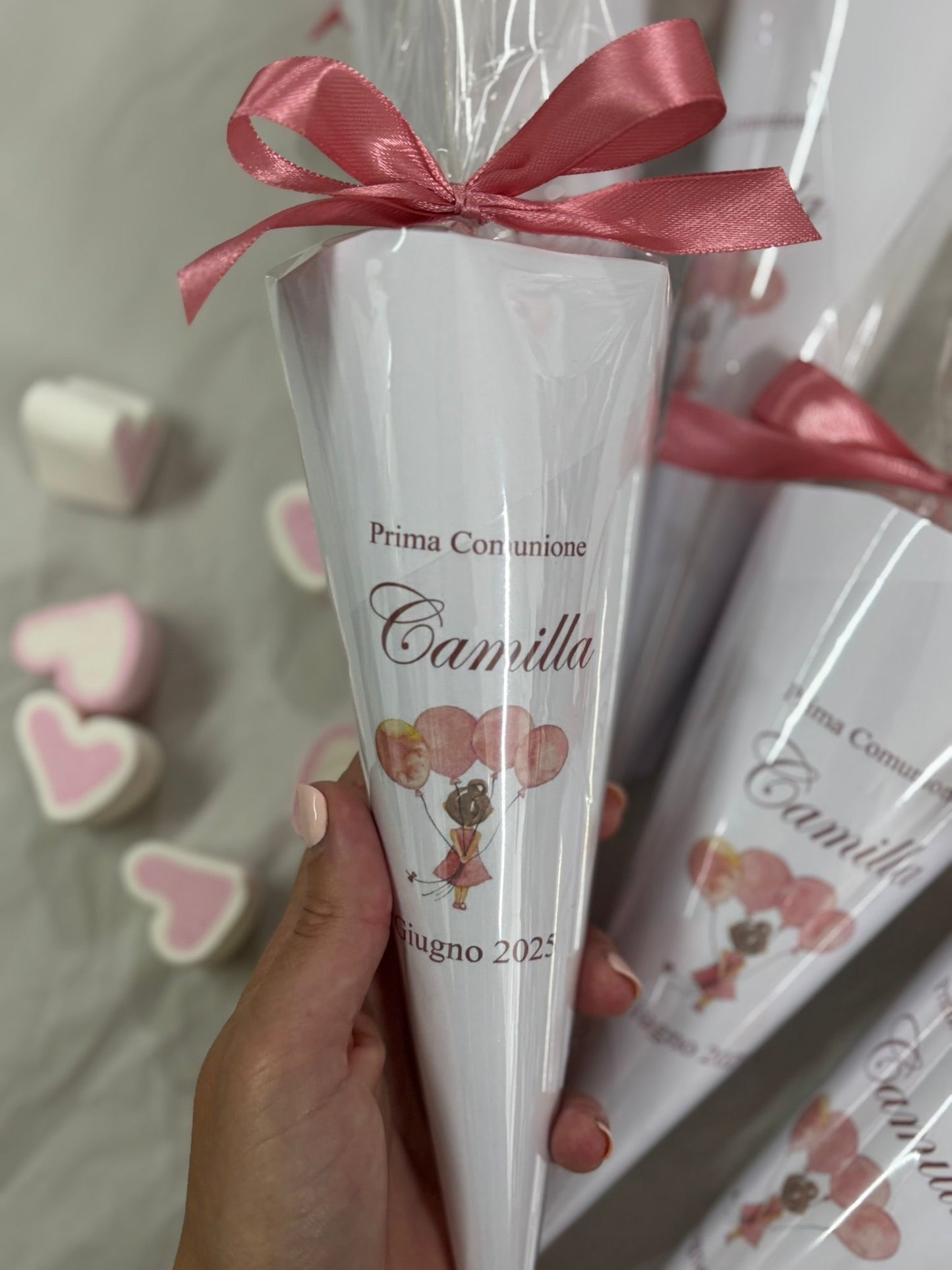 Conetto con grafica personalizzata per festa bambini
