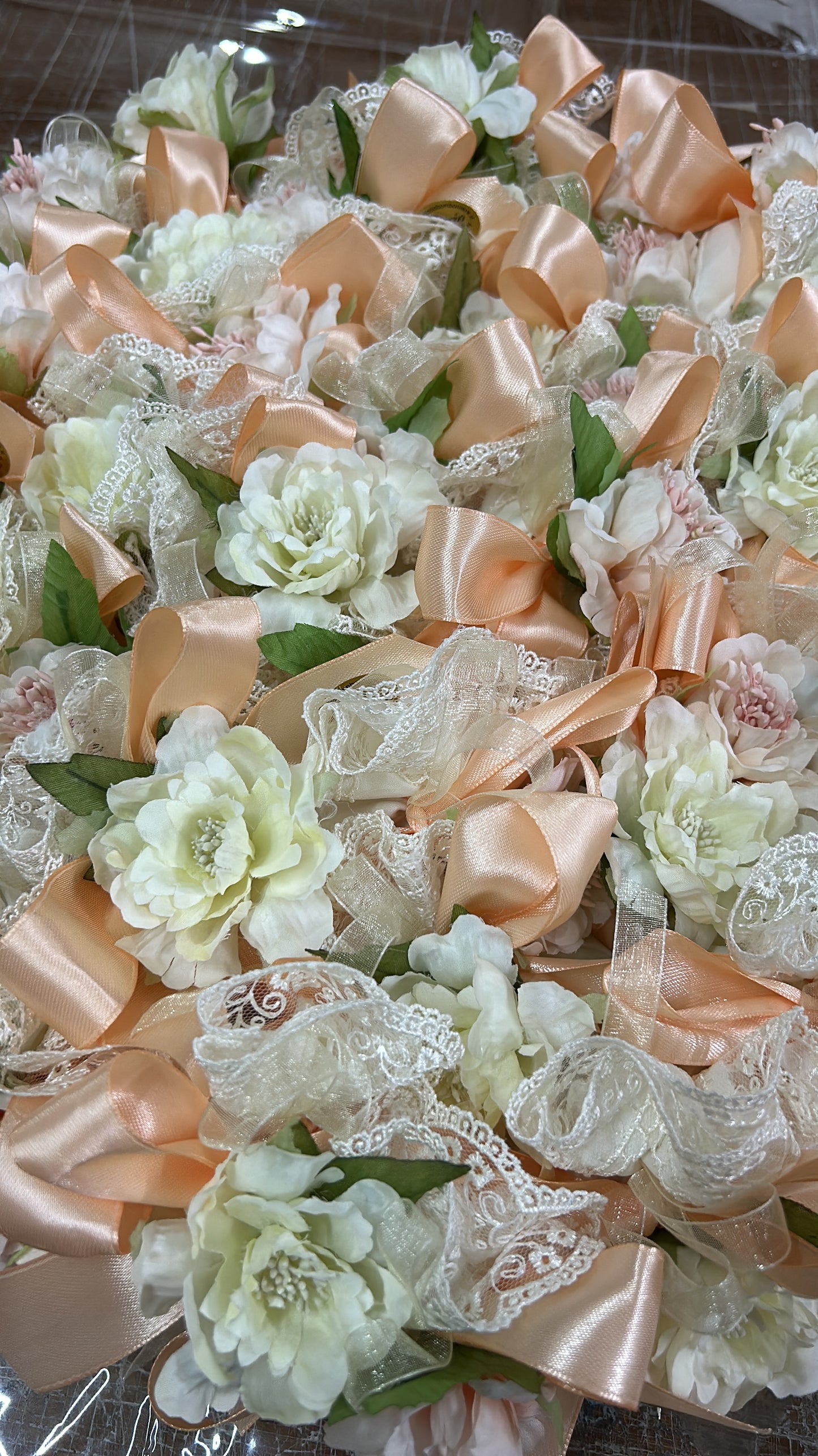 Sacchetto porta confetti seta e macramè