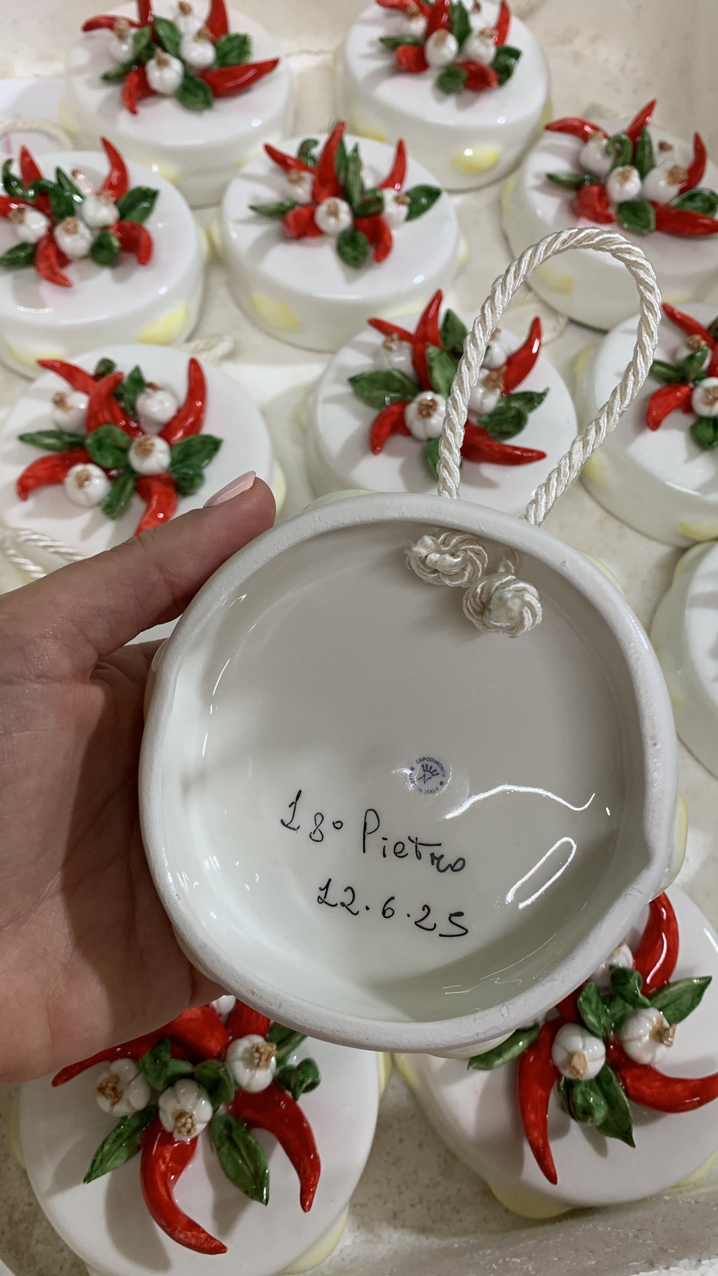 Tamburello 10cm agli e peperoncini
