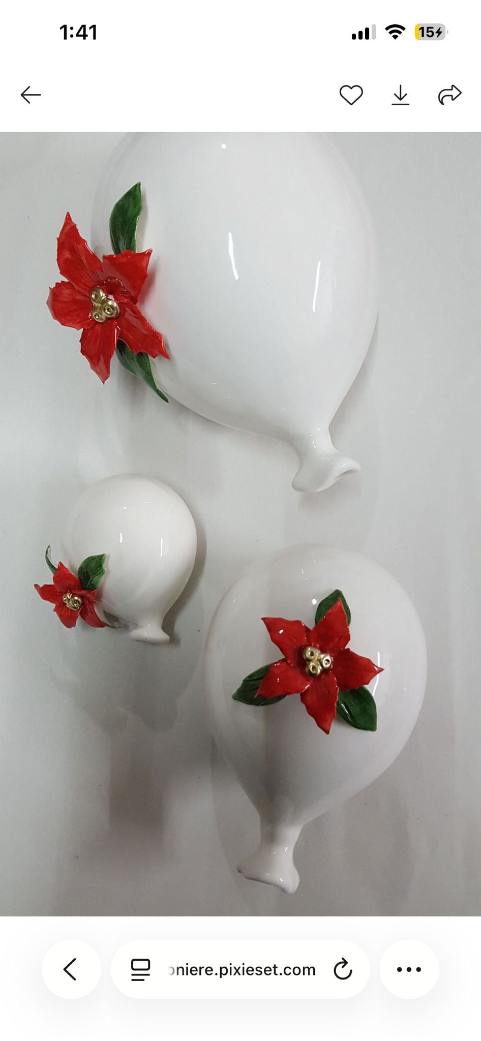 Collezione 4 palloncini natalizi