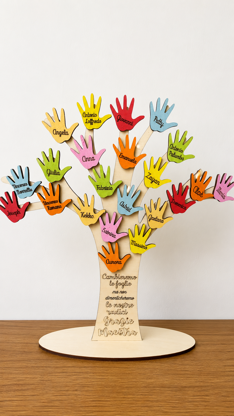 Albero personalizzato regalo maestre