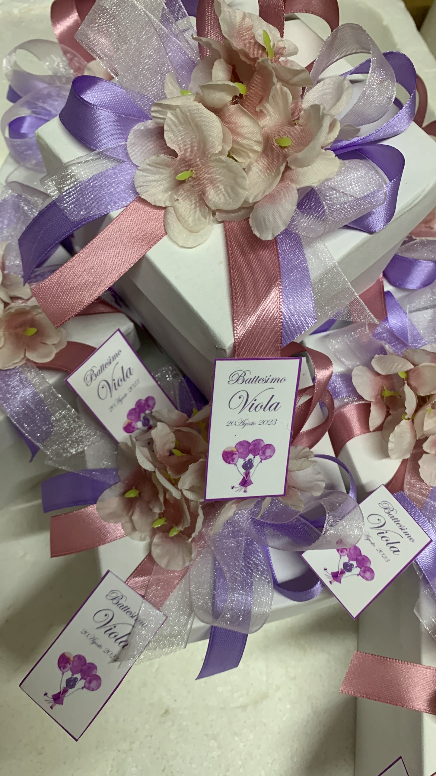 Palloncino 9cm con fiori