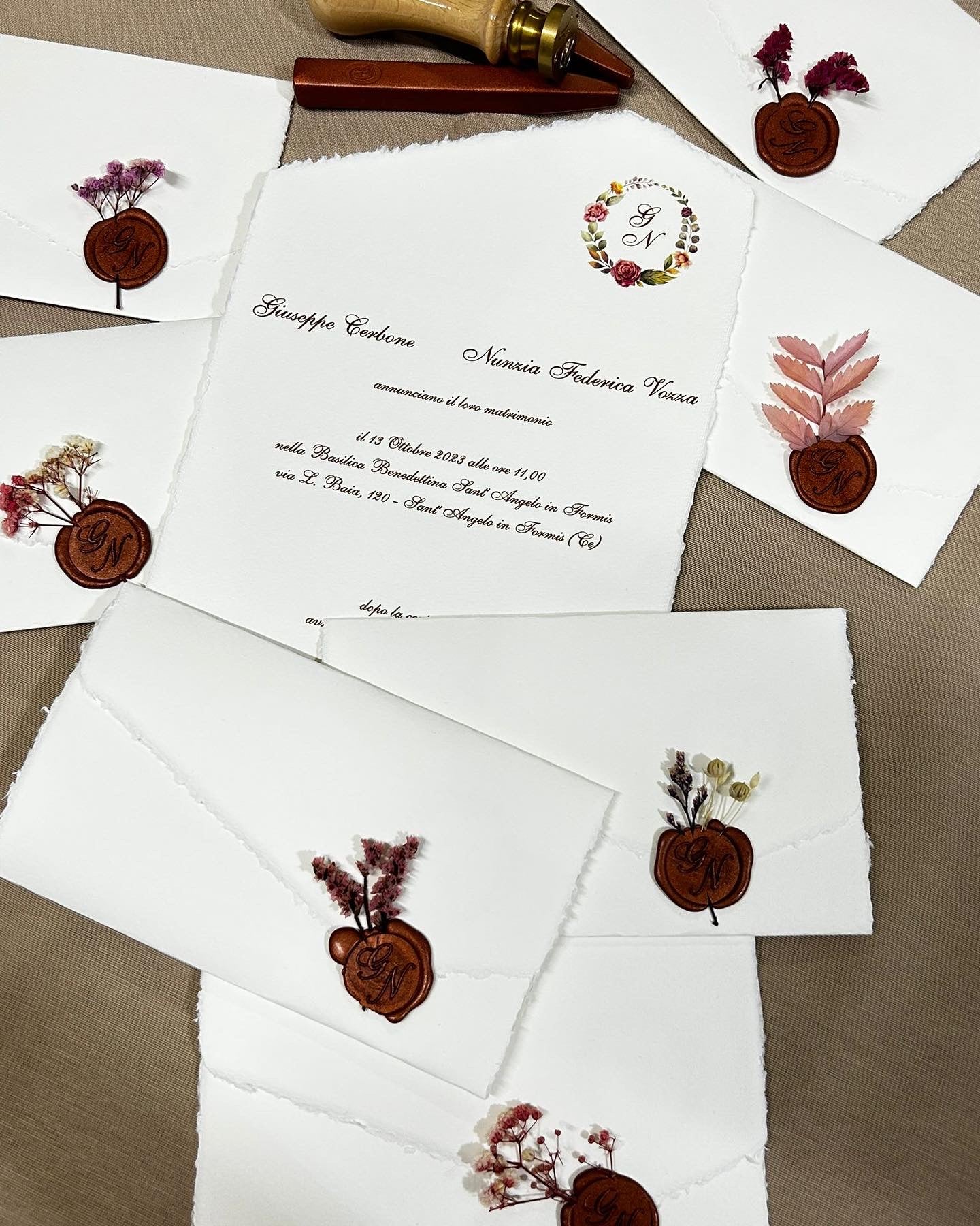 Partecipazione carta Amalfi