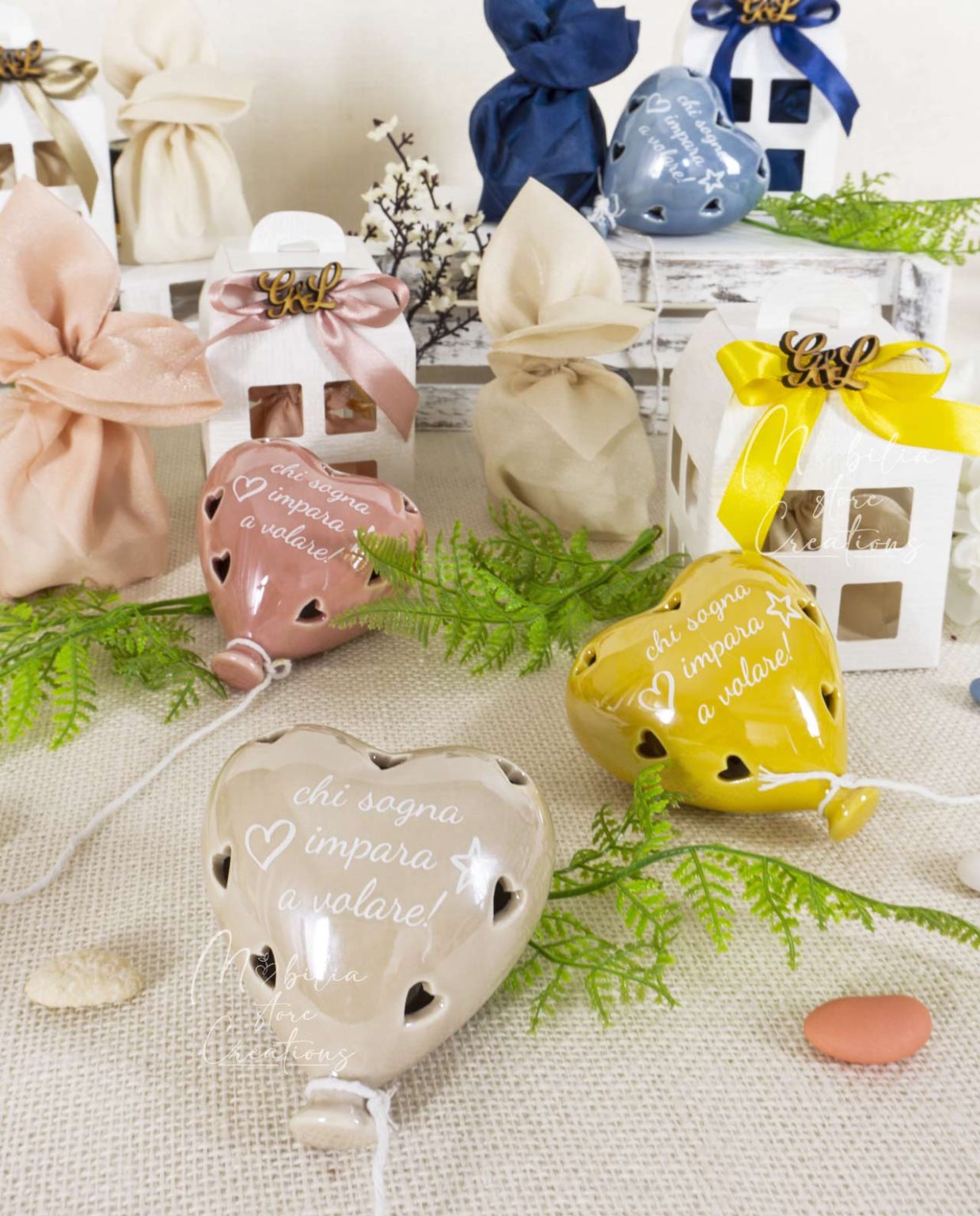 Palloncino cuore led con frase