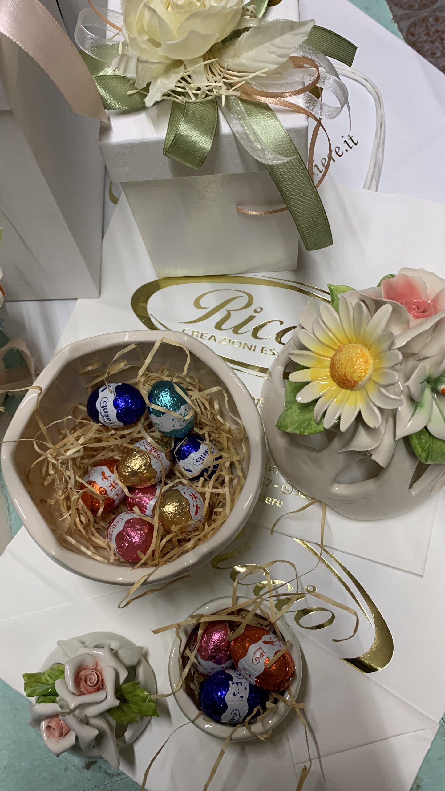 Uovo di Pasqua piccolo in ceramica