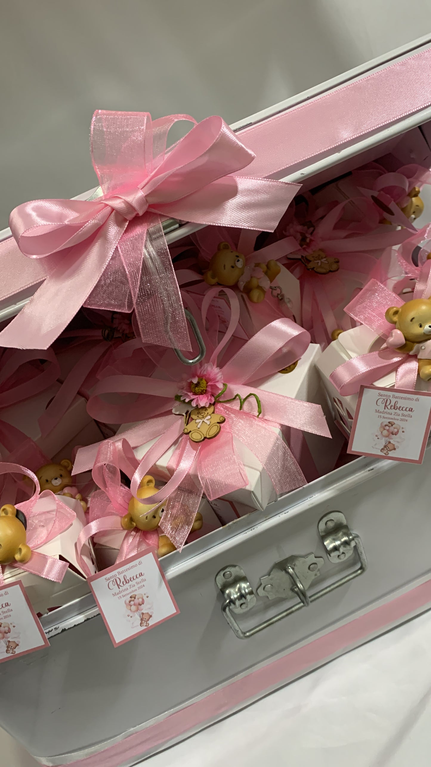 Orsetto led rosa confezionato in scatola