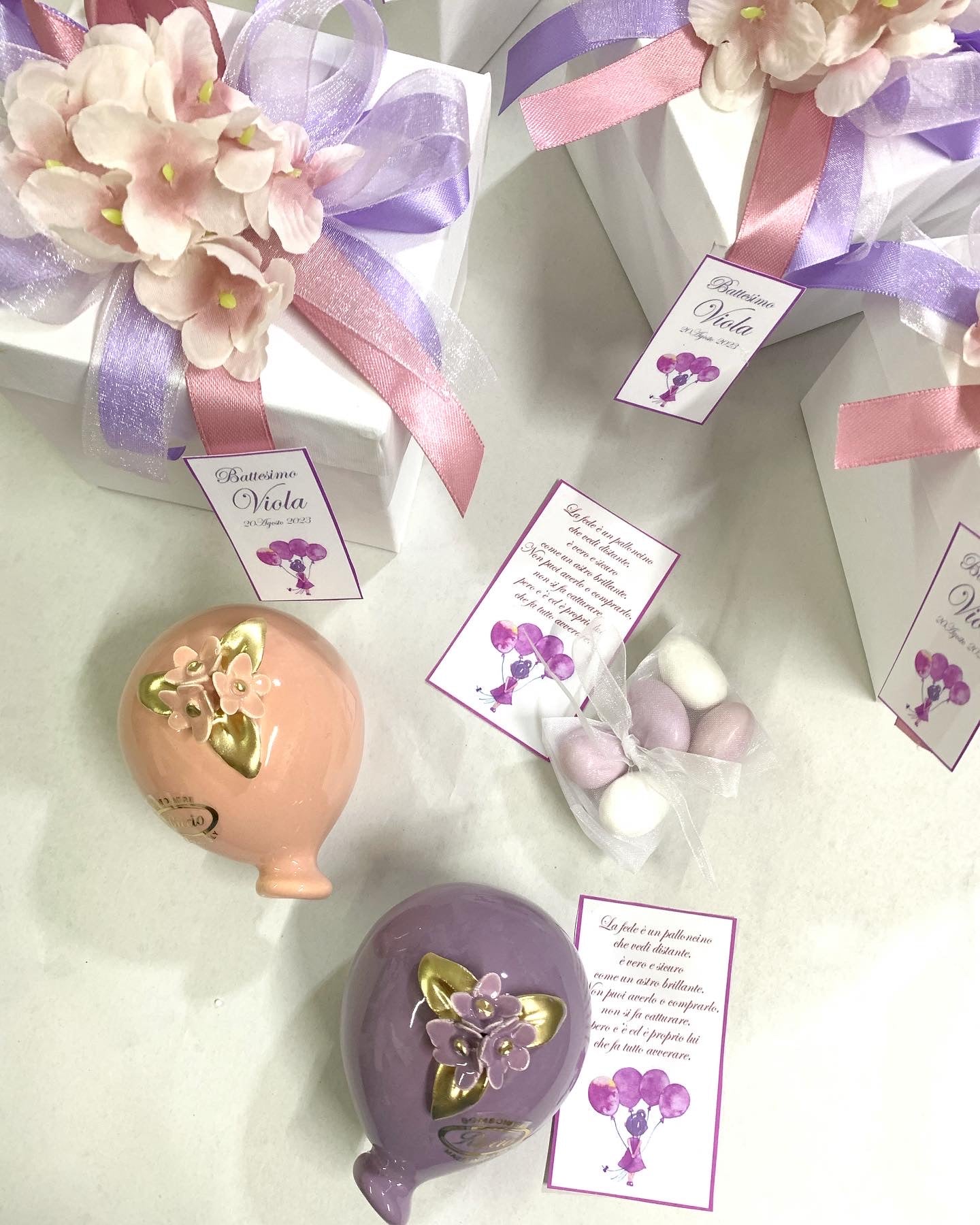 Palloncino 9cm con fiori