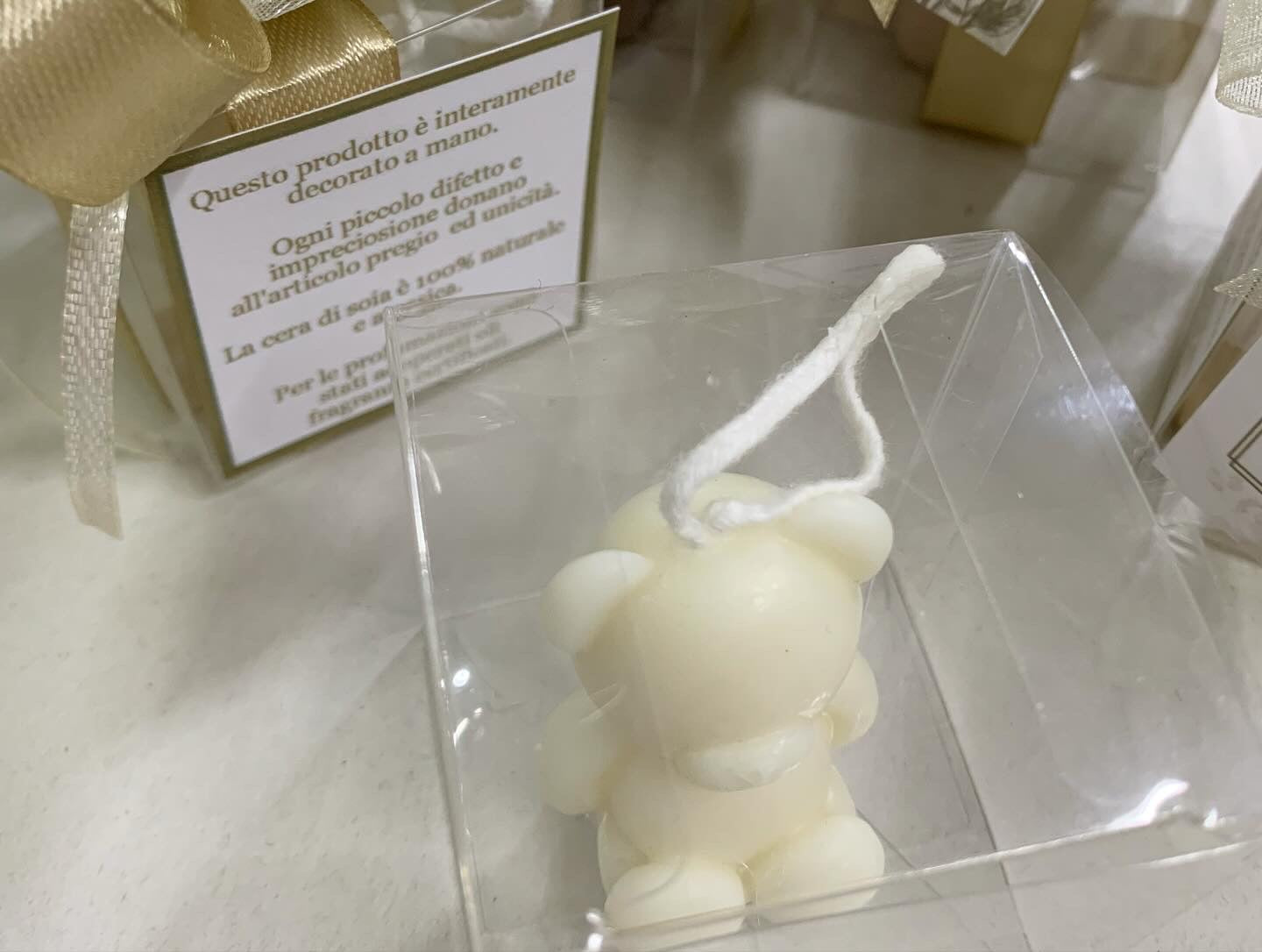 Candela orso confezionata