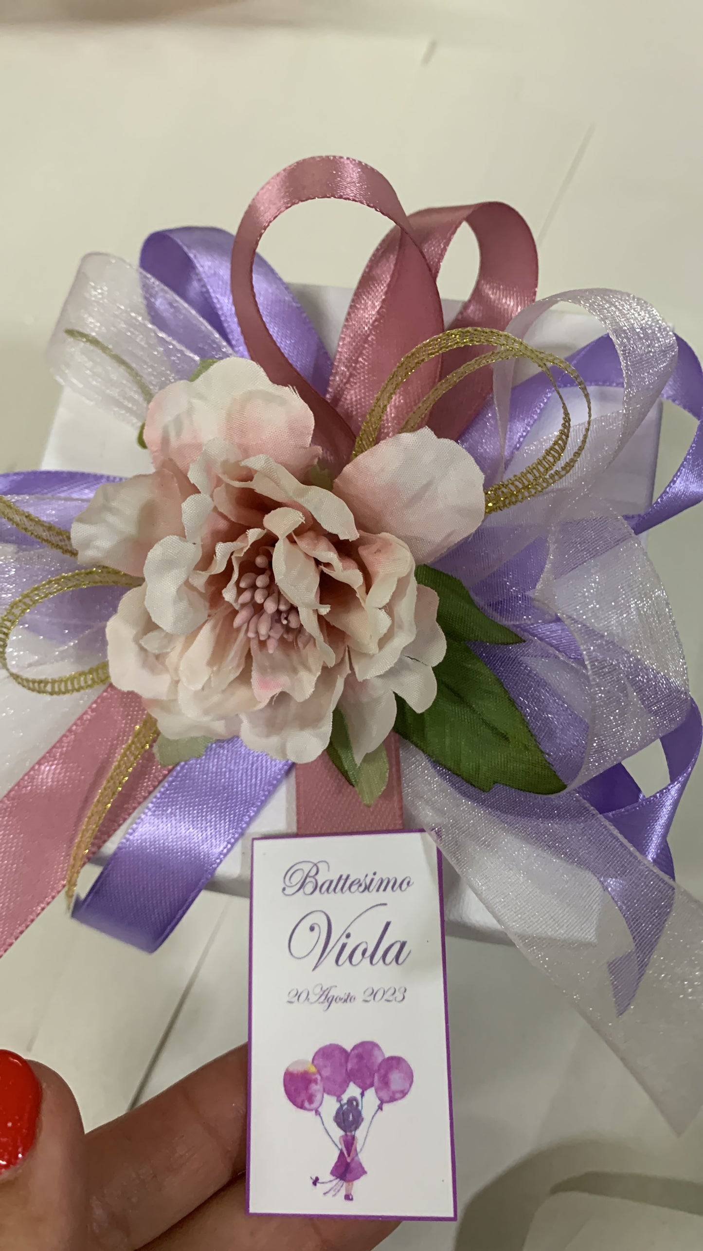 Palloncino 9cm con fiori