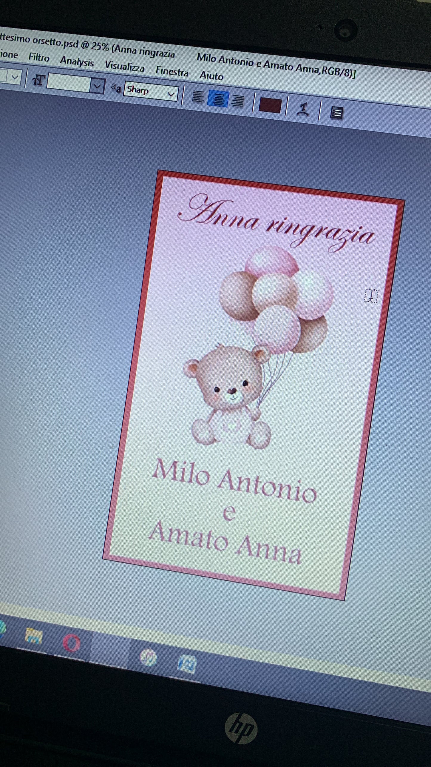 Orsetto led rosa confezionato in scatola