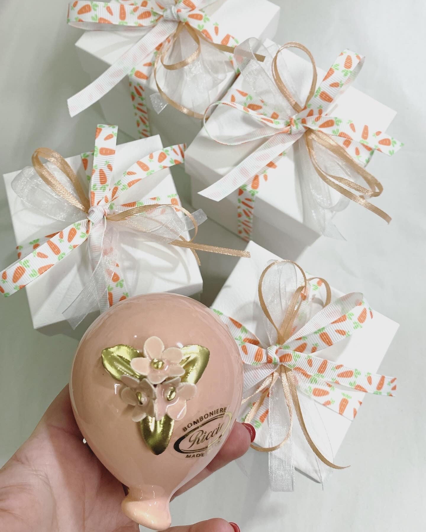 Palloncino fiorato confezione pasquale