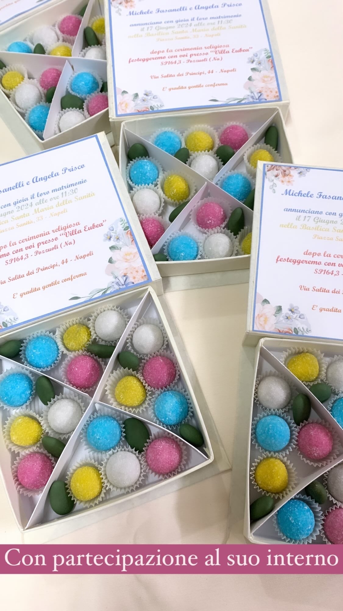 Partecipazione con confettata