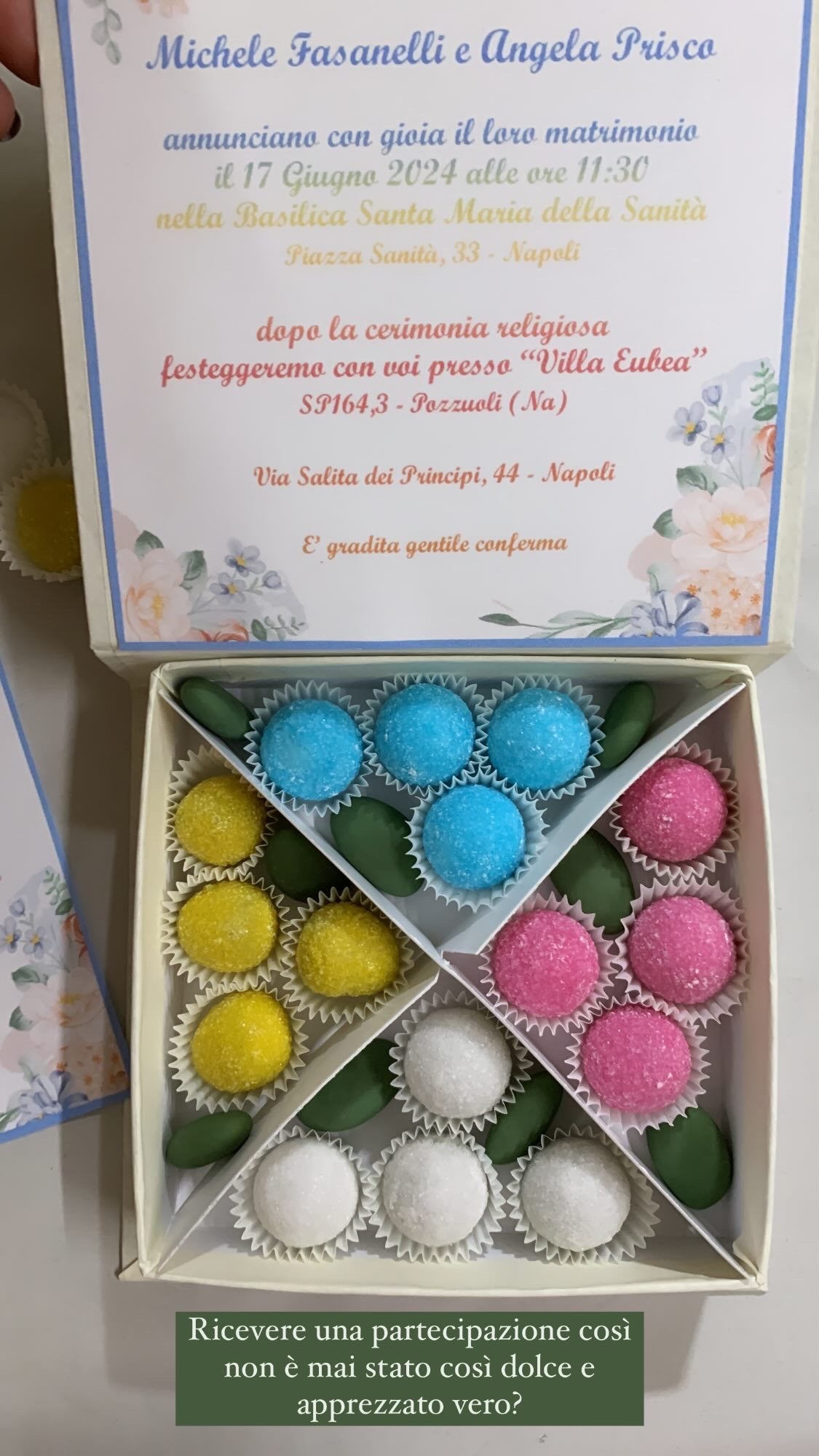 Partecipazione con confettata