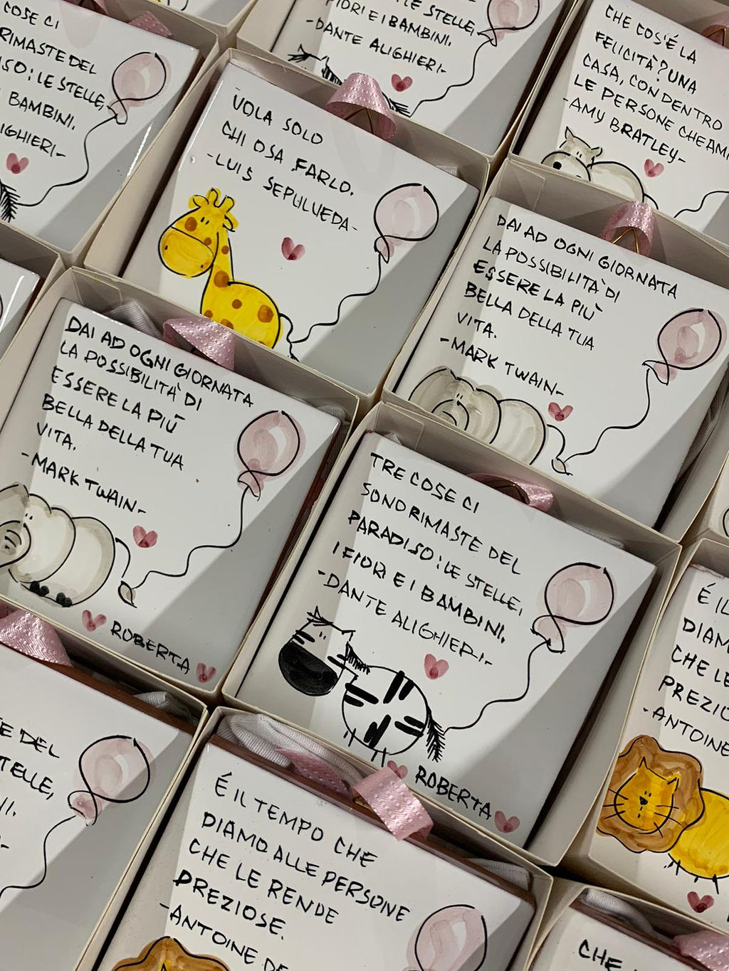Mattonella 10x10 in ceramica con frase