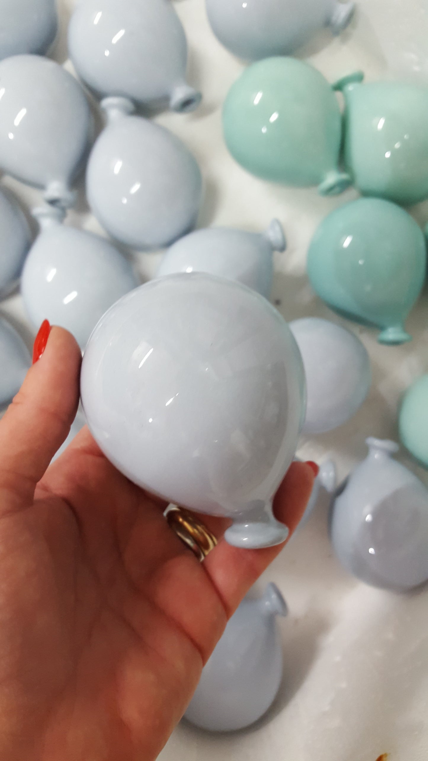 Palloncino ceramica 9cm confezionato