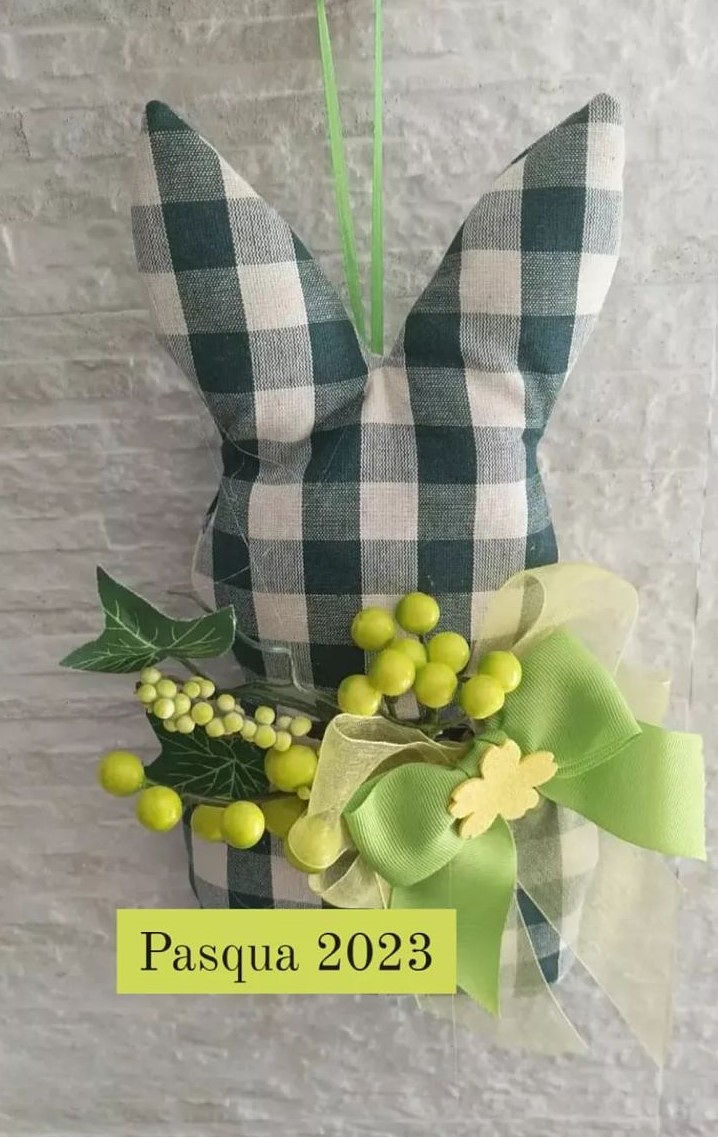 Coniglietto vichy addobbato
