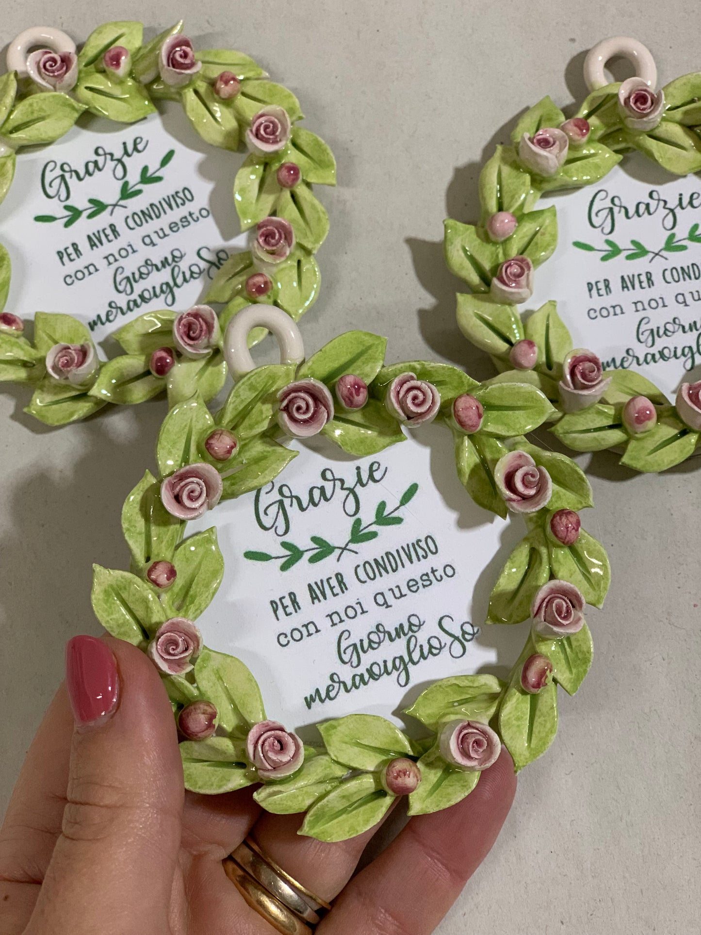 Coroncina di Roselline con grafica