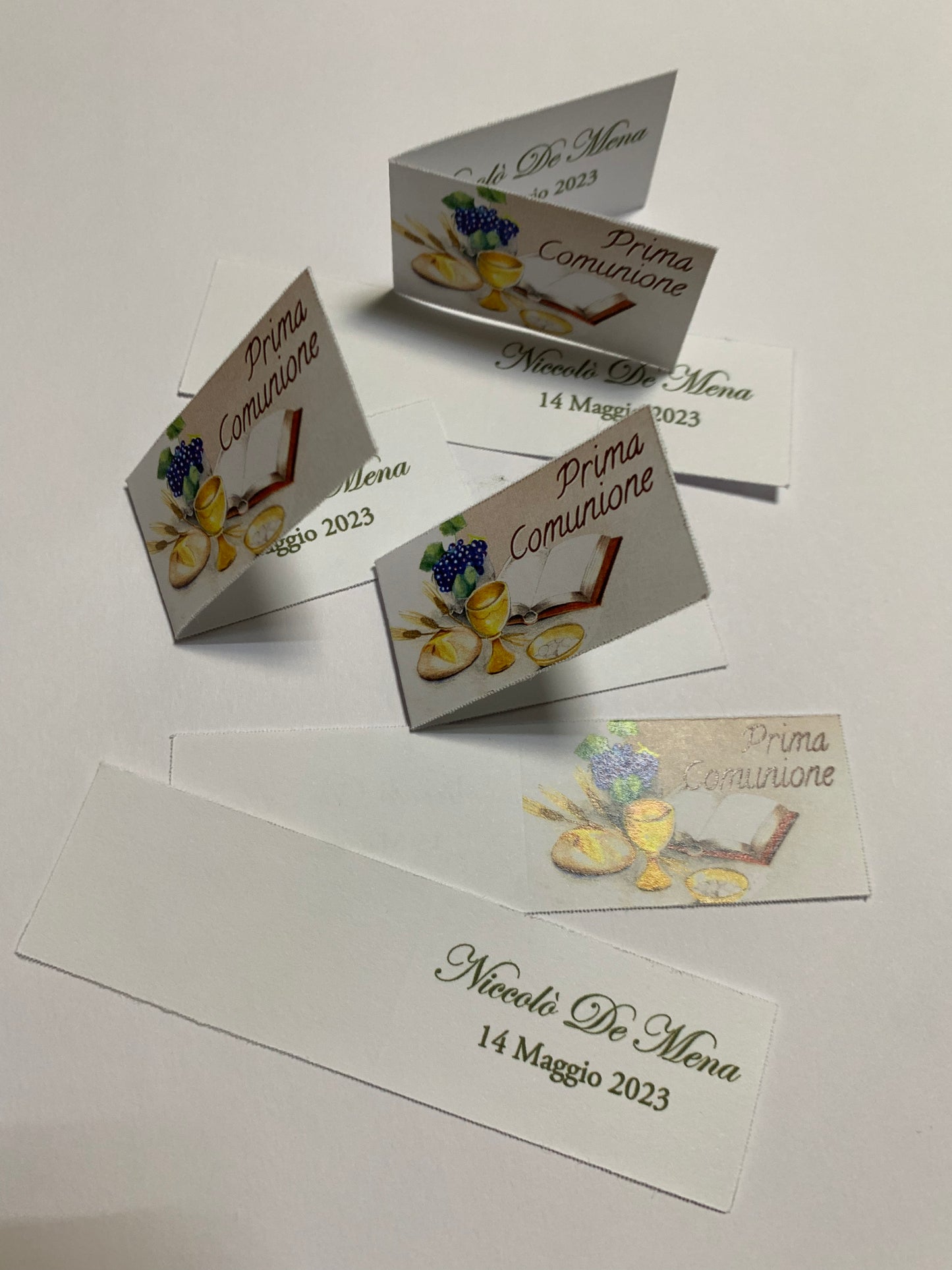 Bigliettini comunione/matrimonio stampati