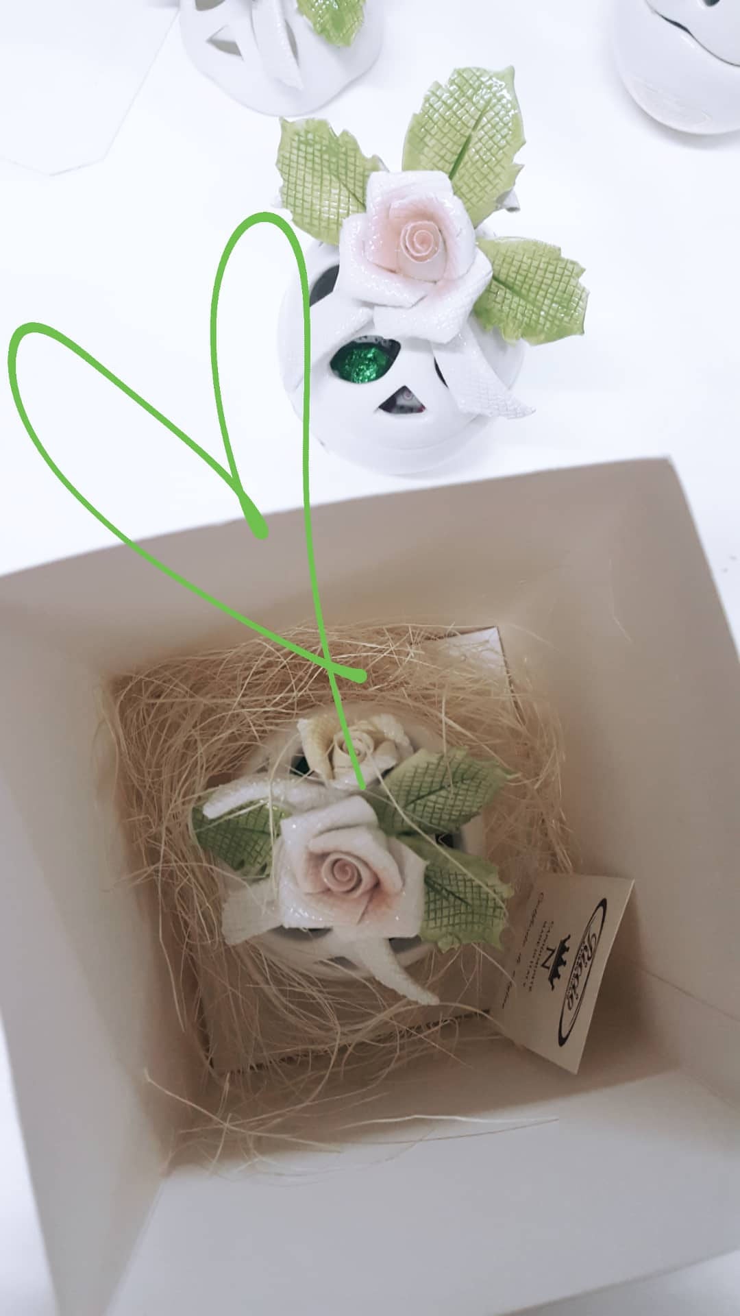 Uovo di Pasqua piccolo in ceramica