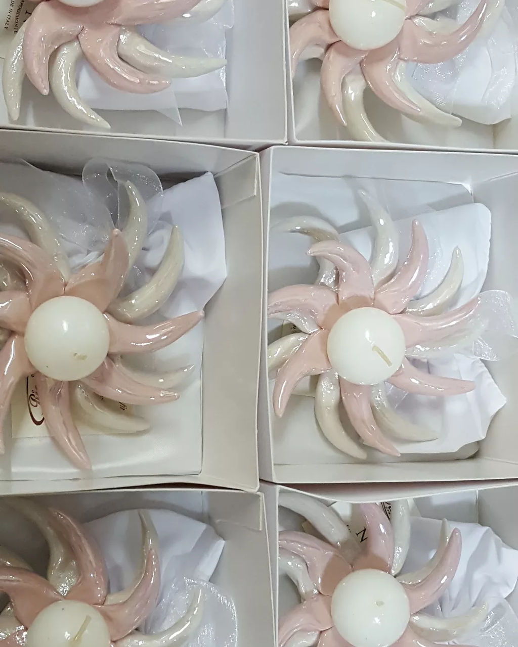 portacandele bicolore spirale