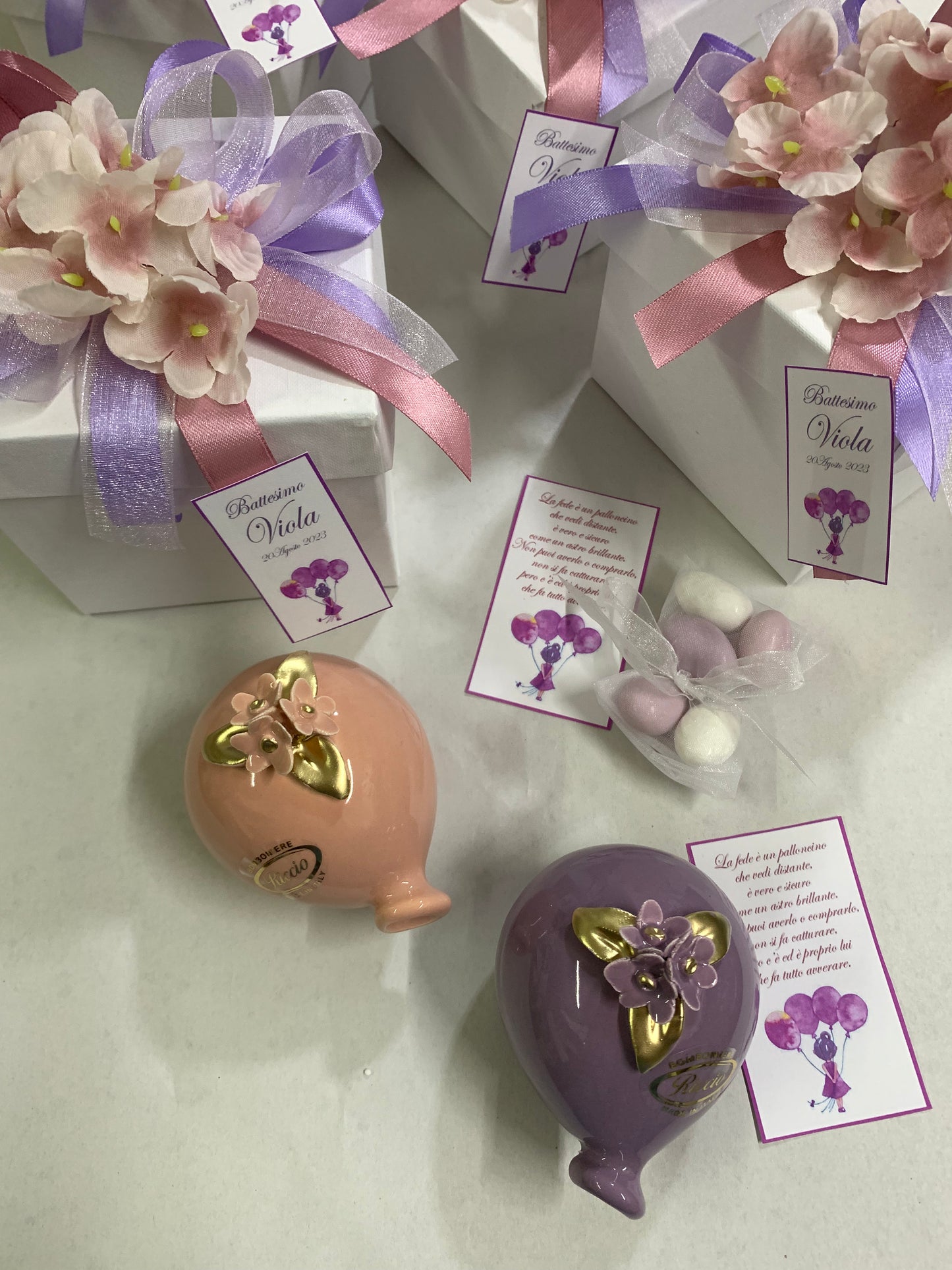 Palloncino 9cm con fiori