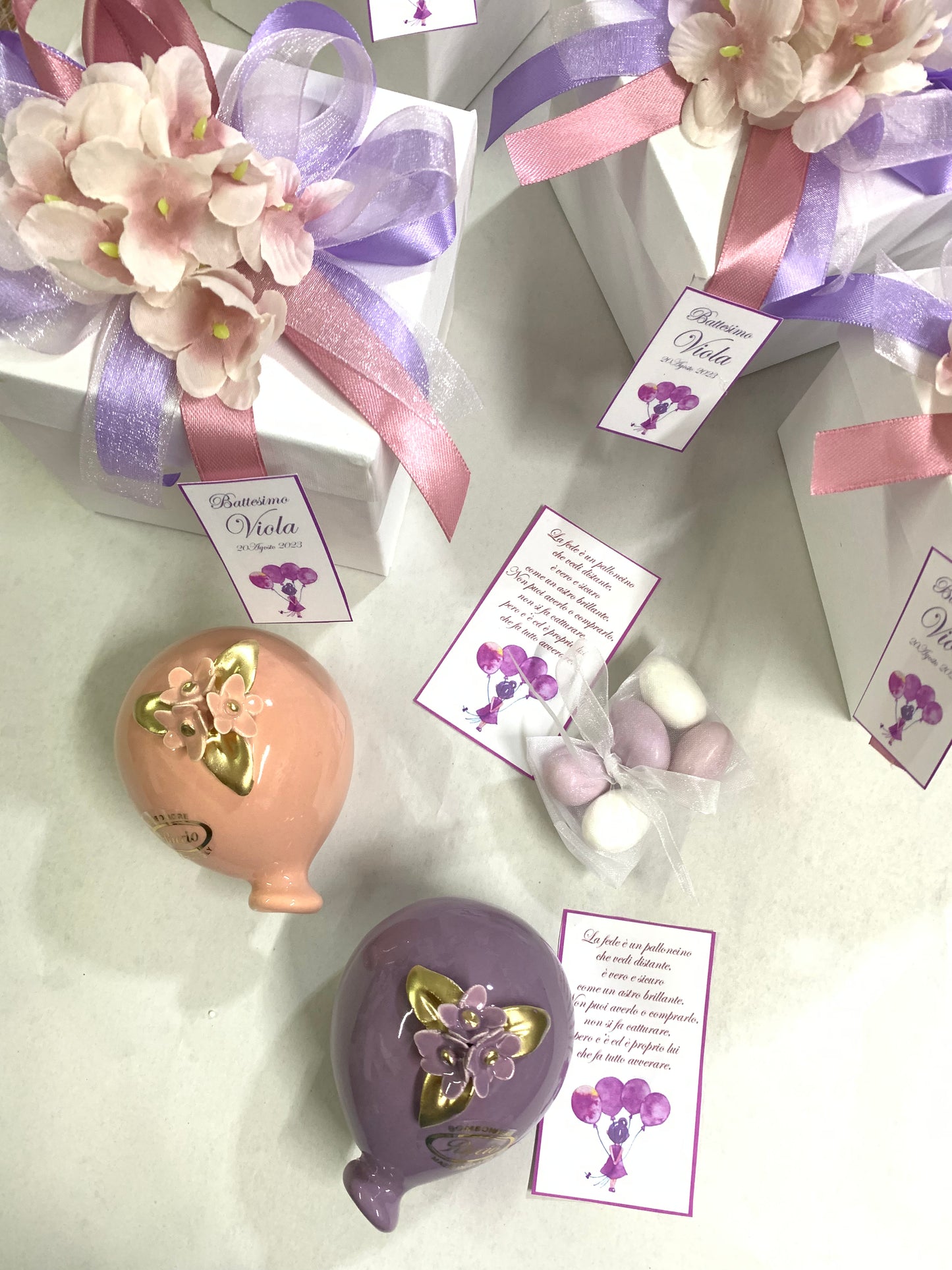 Palloncino 9cm con fiori