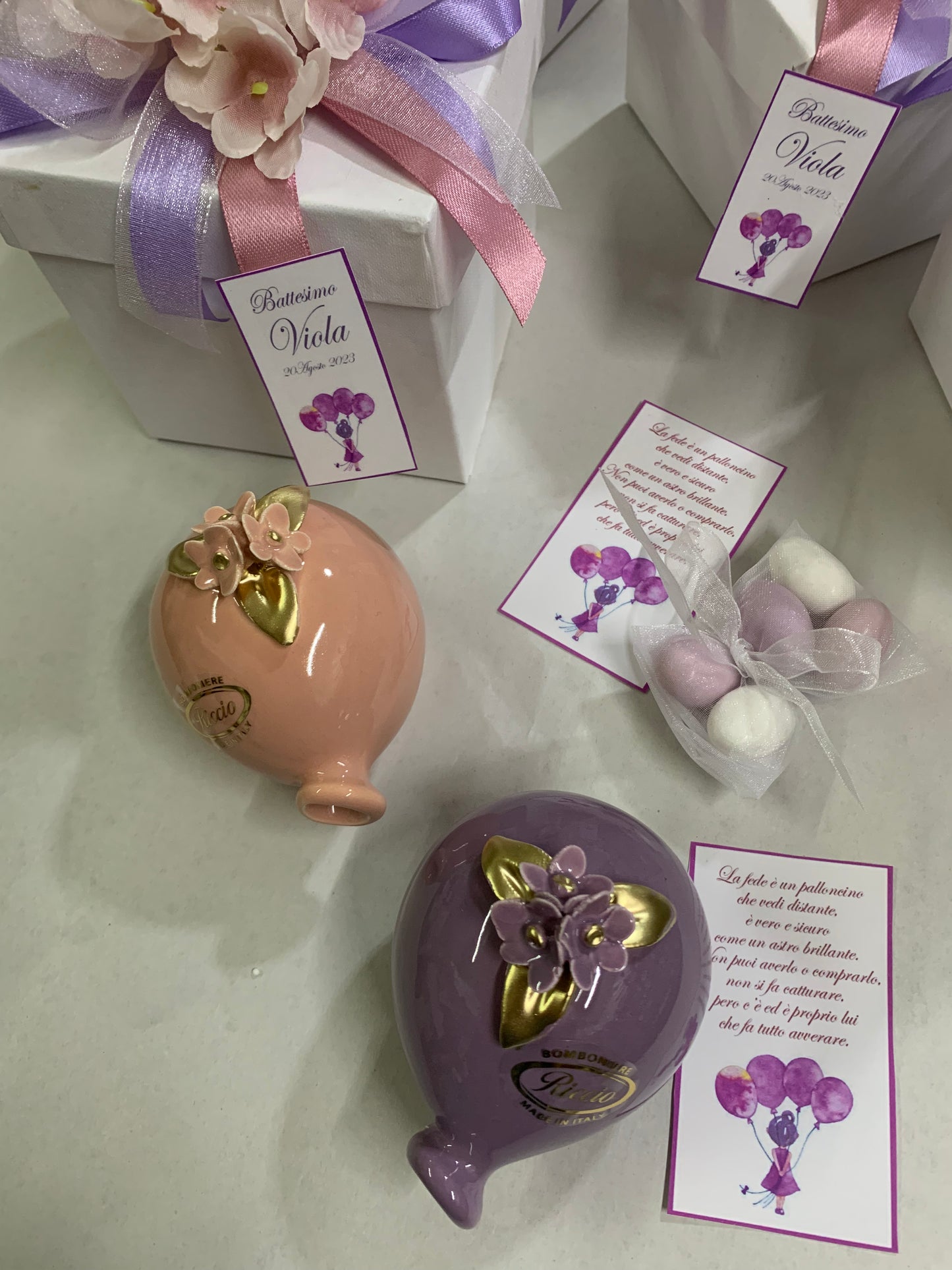 Palloncino 9cm con fiori