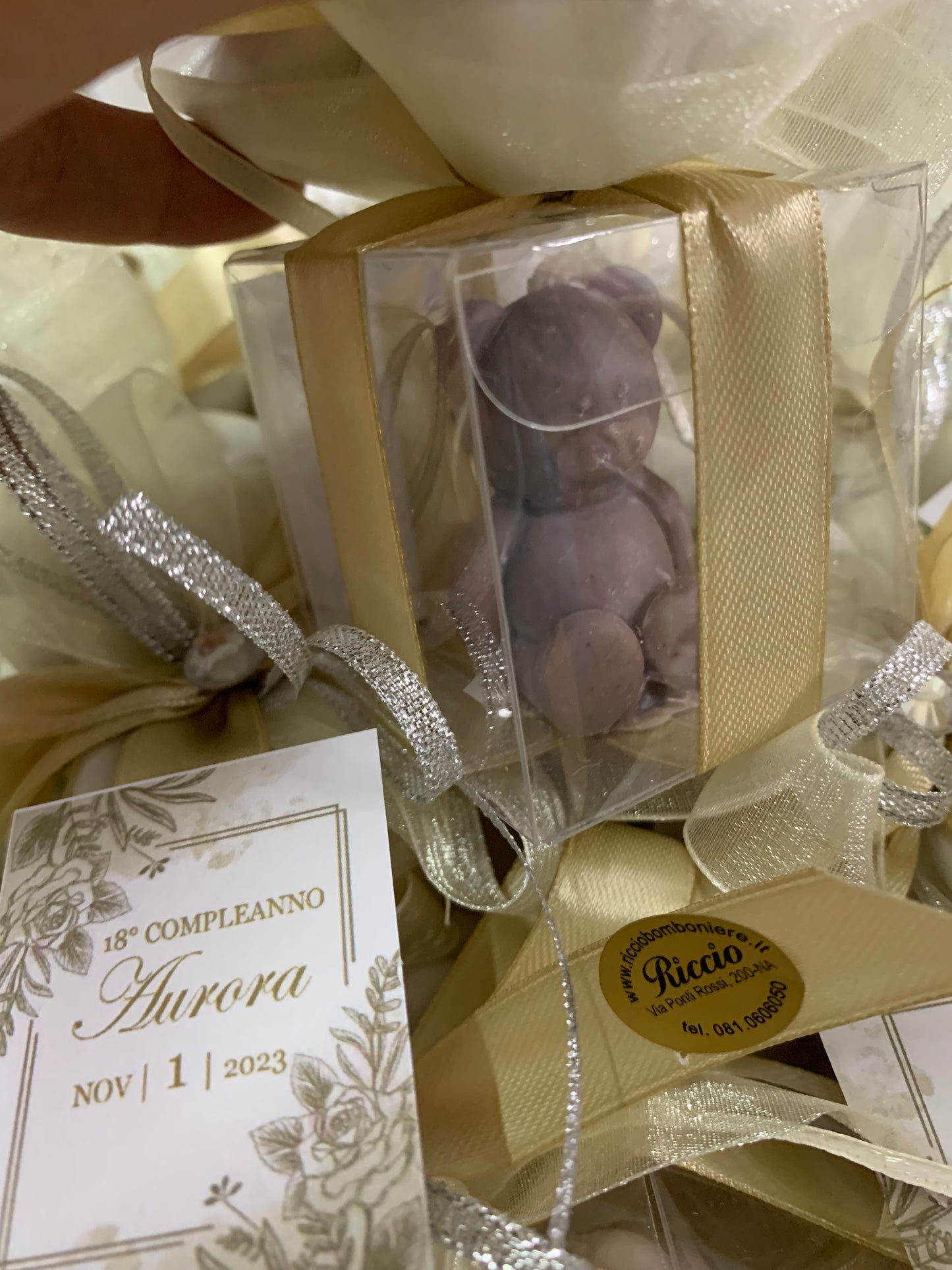 Candela orso confezionata