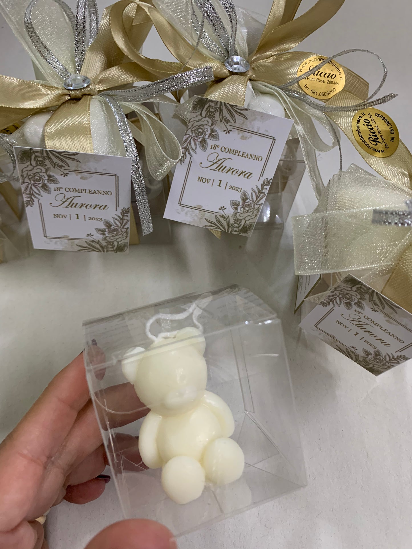 Candela orso confezionata