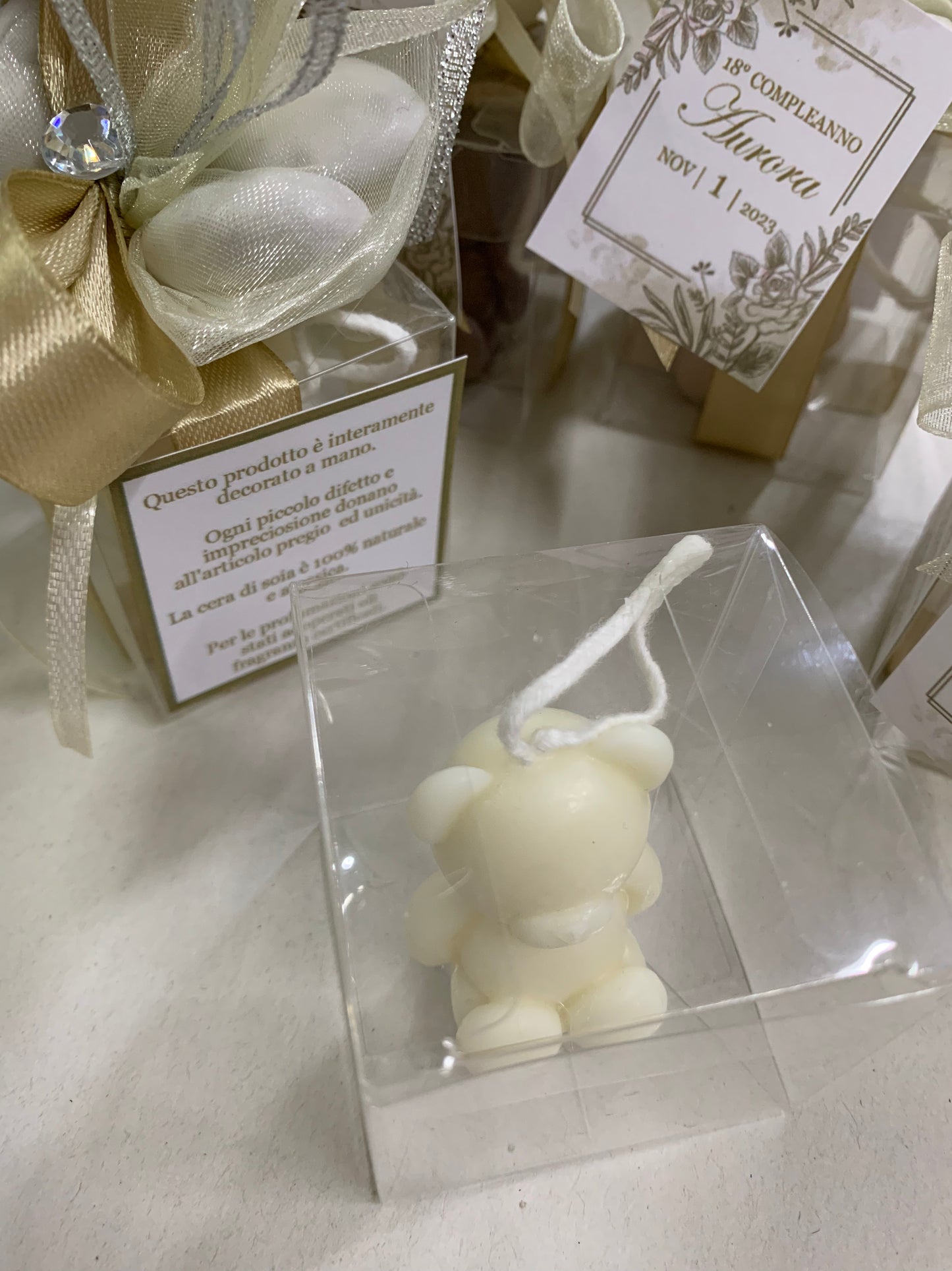 Candela orso confezionata