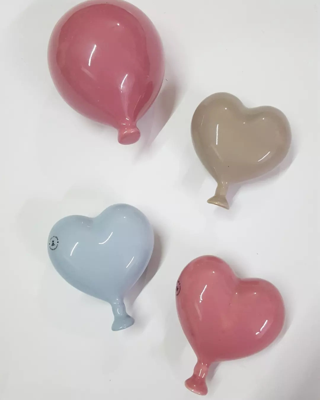 Cuore palloncino in ceramica
