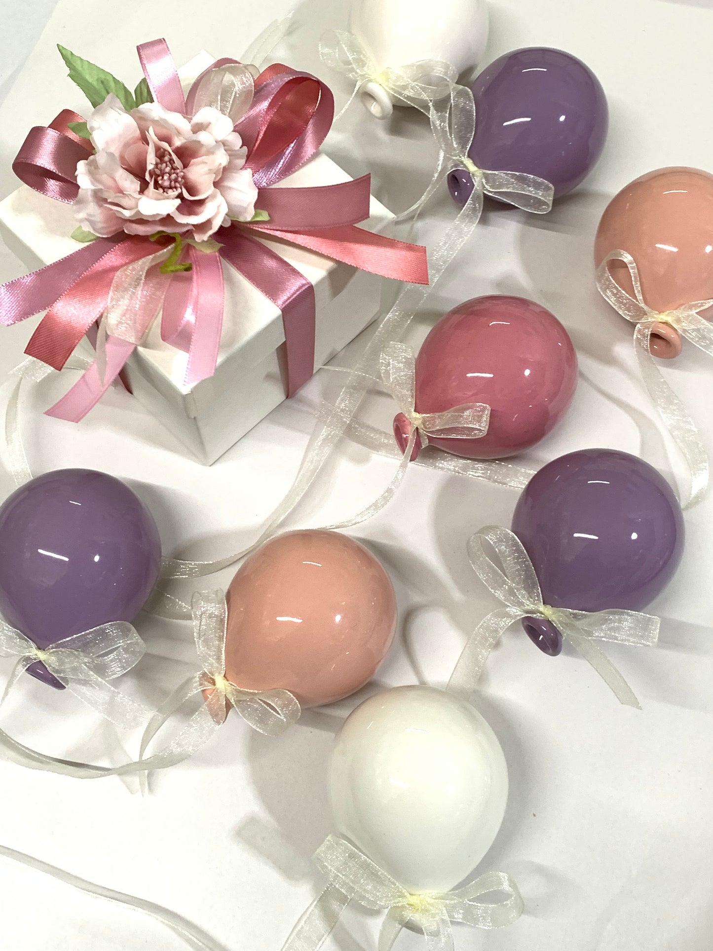Palloncino ceramica 9cm confezionato
