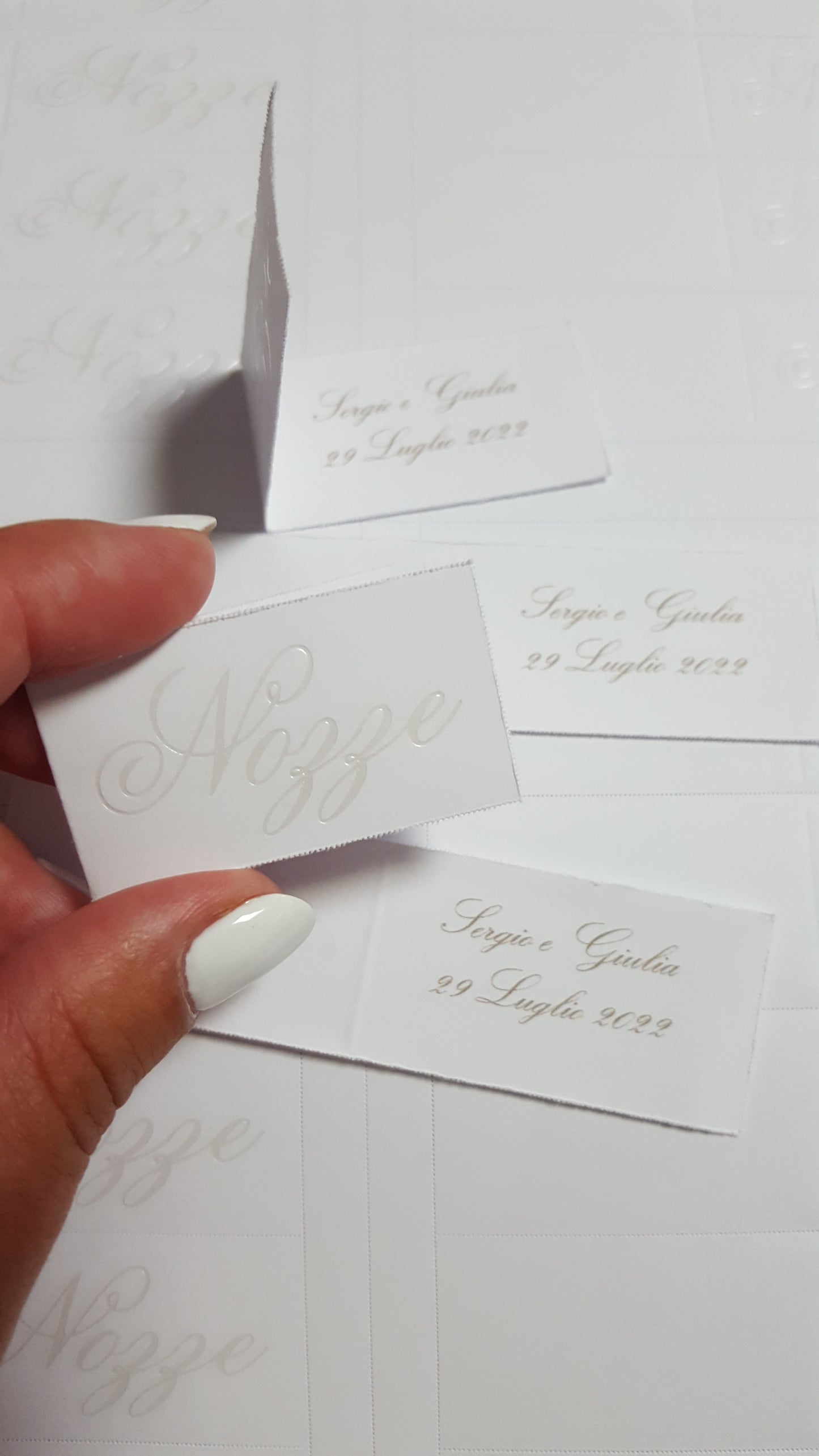 Bigliettini comunione/matrimonio stampati