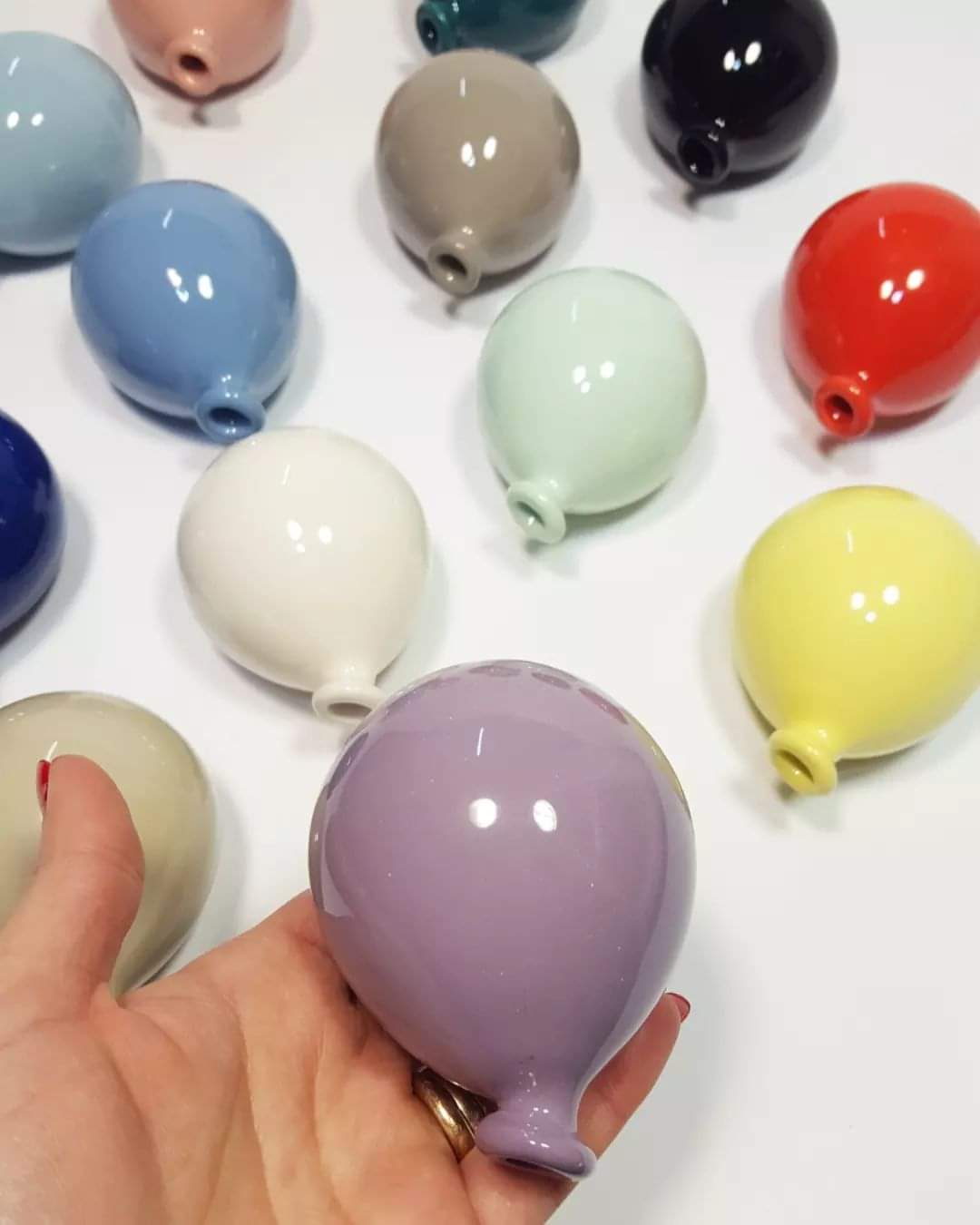 Palloncino ceramica 9cm confezionato