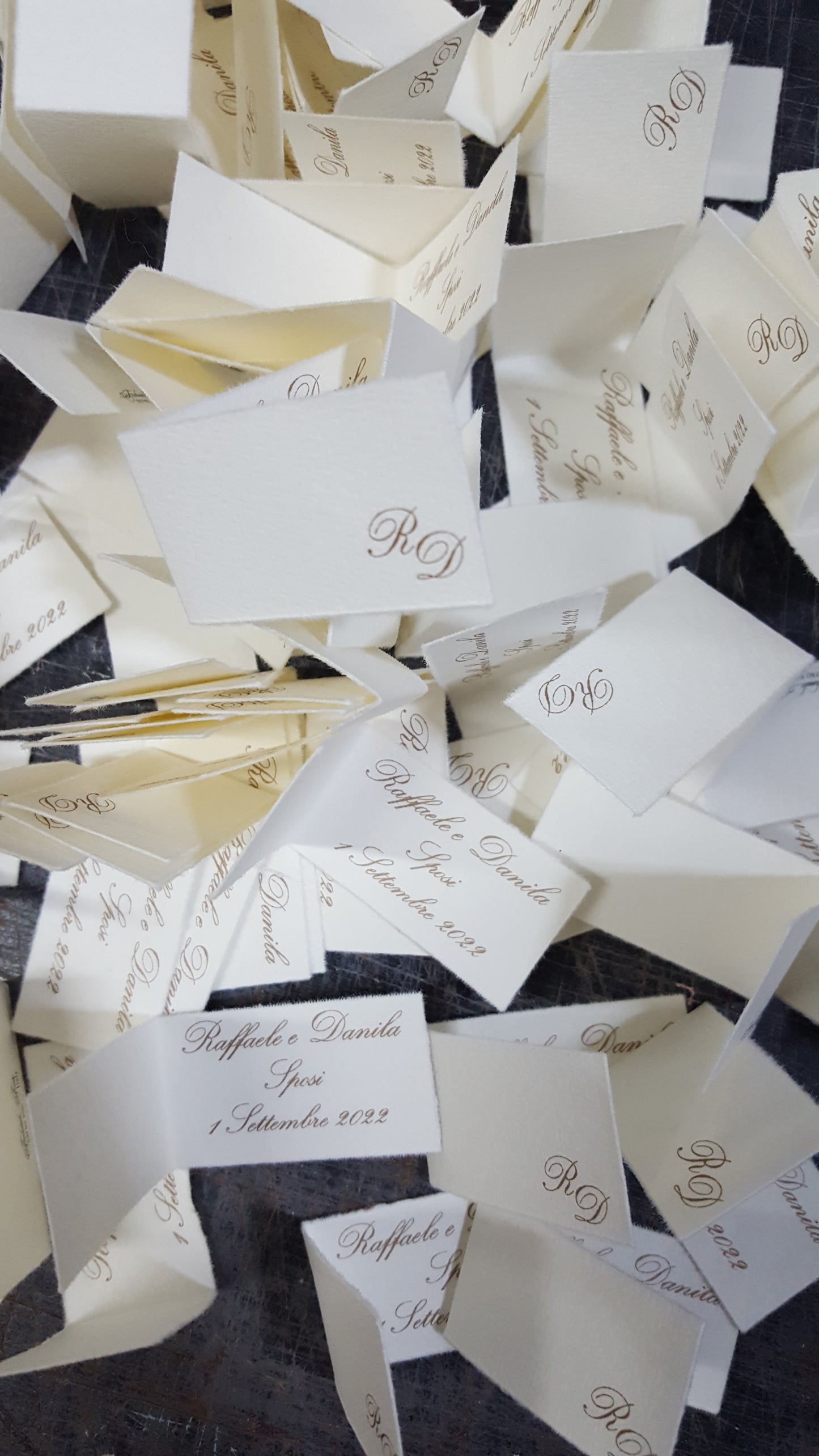 Bigliettini comunione/matrimonio stampati