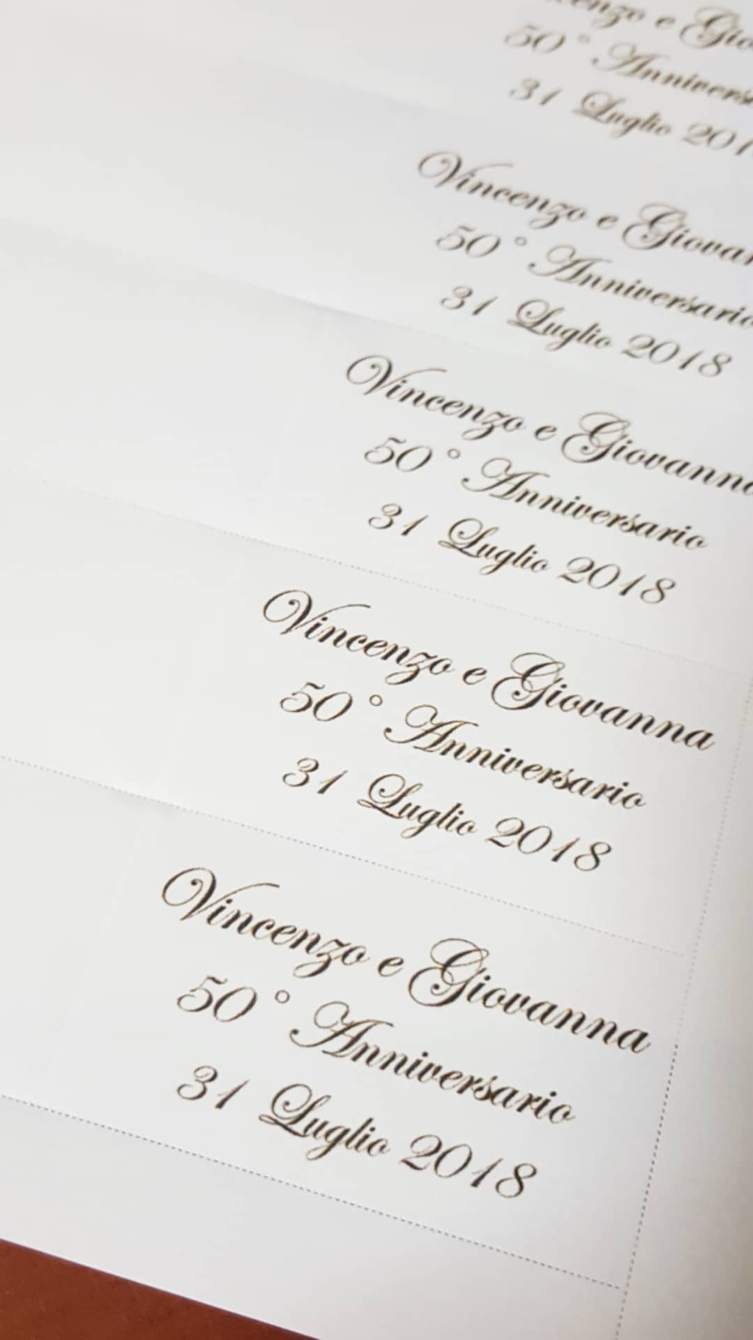 Bigliettini comunione/matrimonio stampati