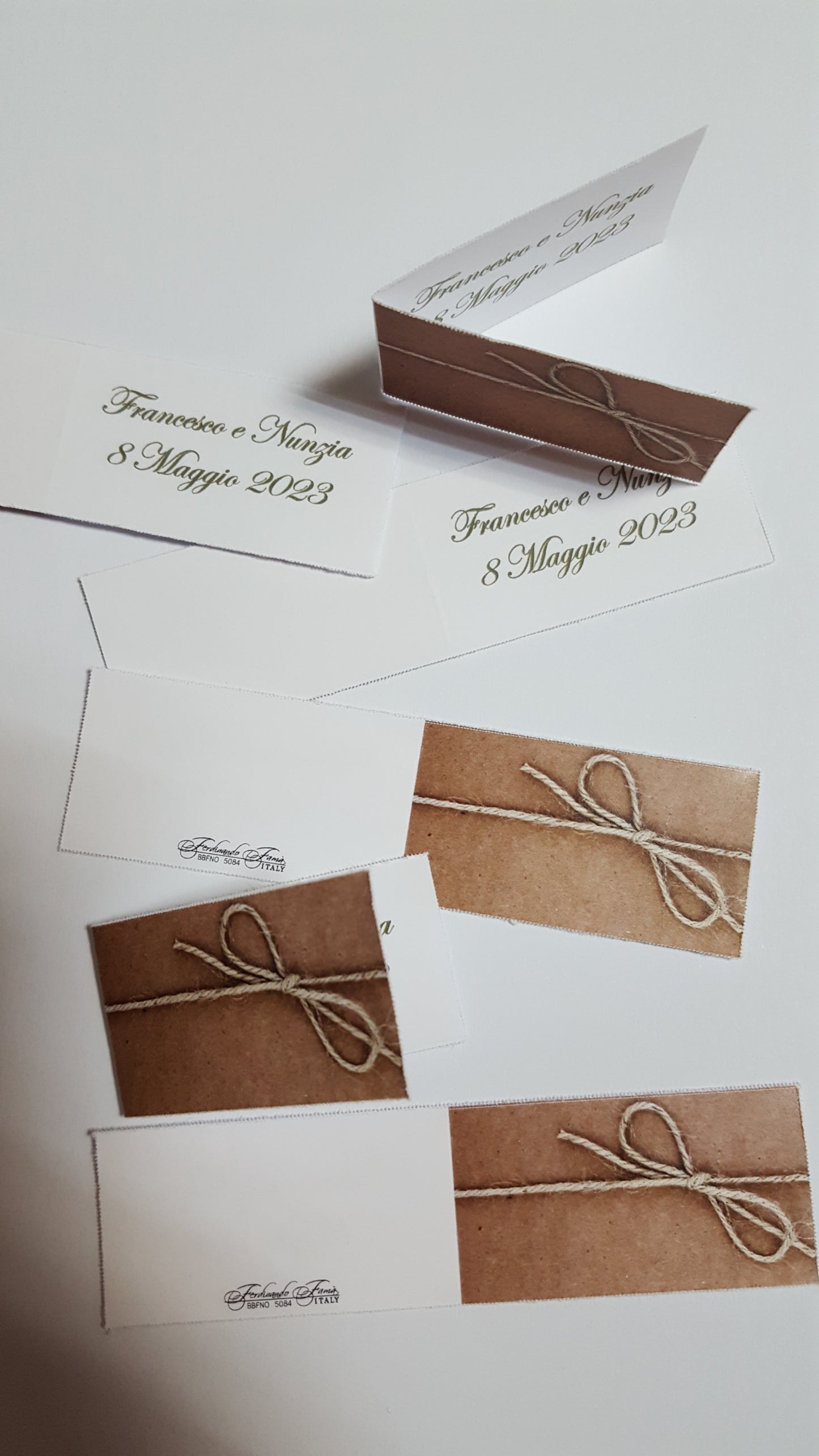 Bigliettini comunione/matrimonio stampati