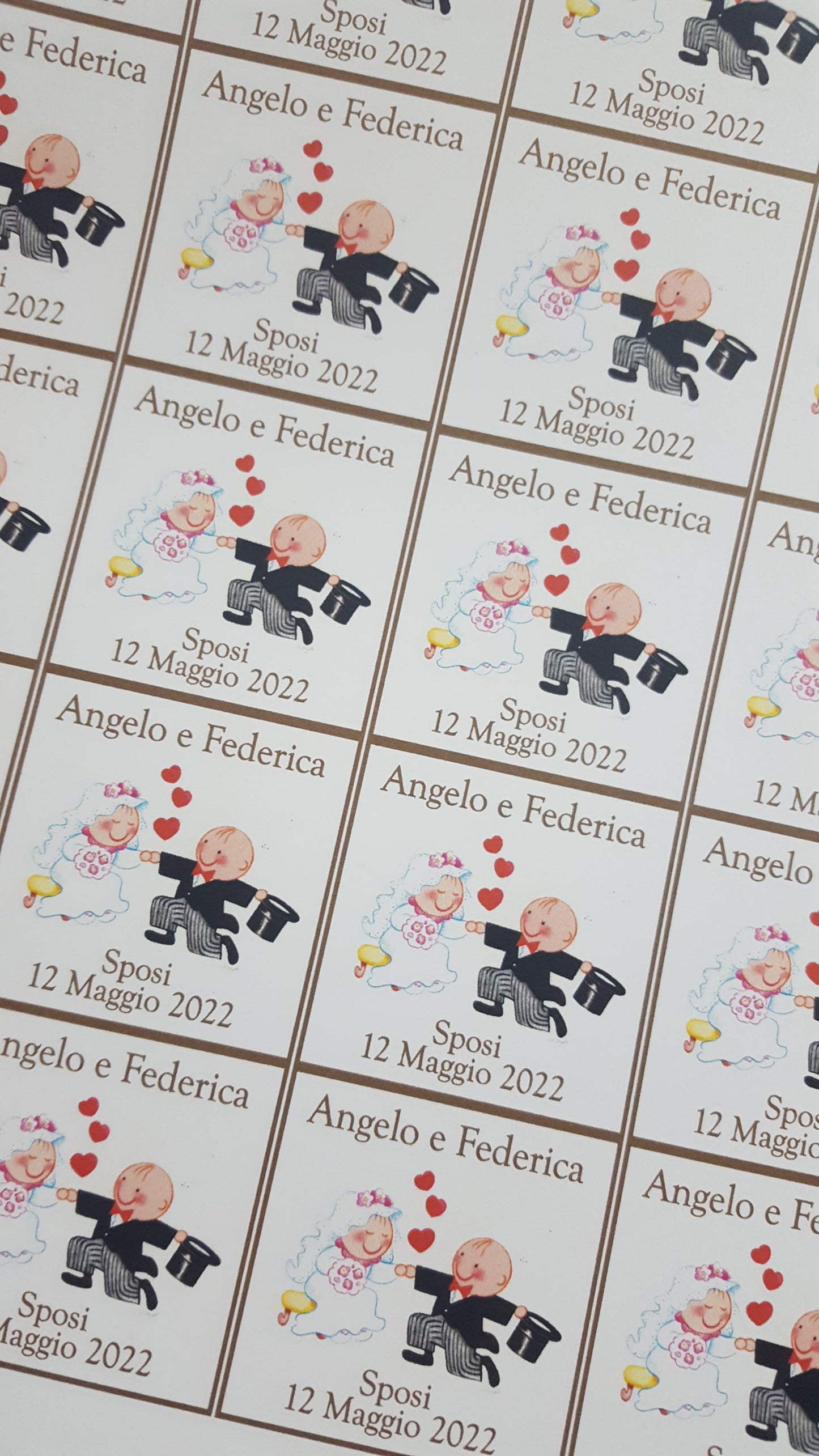 Bigliettini comunione/matrimonio stampati