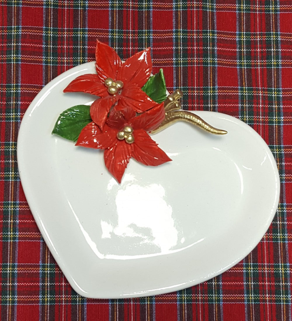 Piattino cuore con stelle