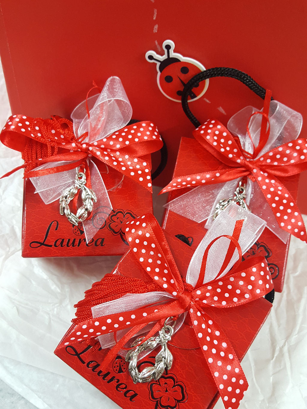 Coroncina alloro con nappina