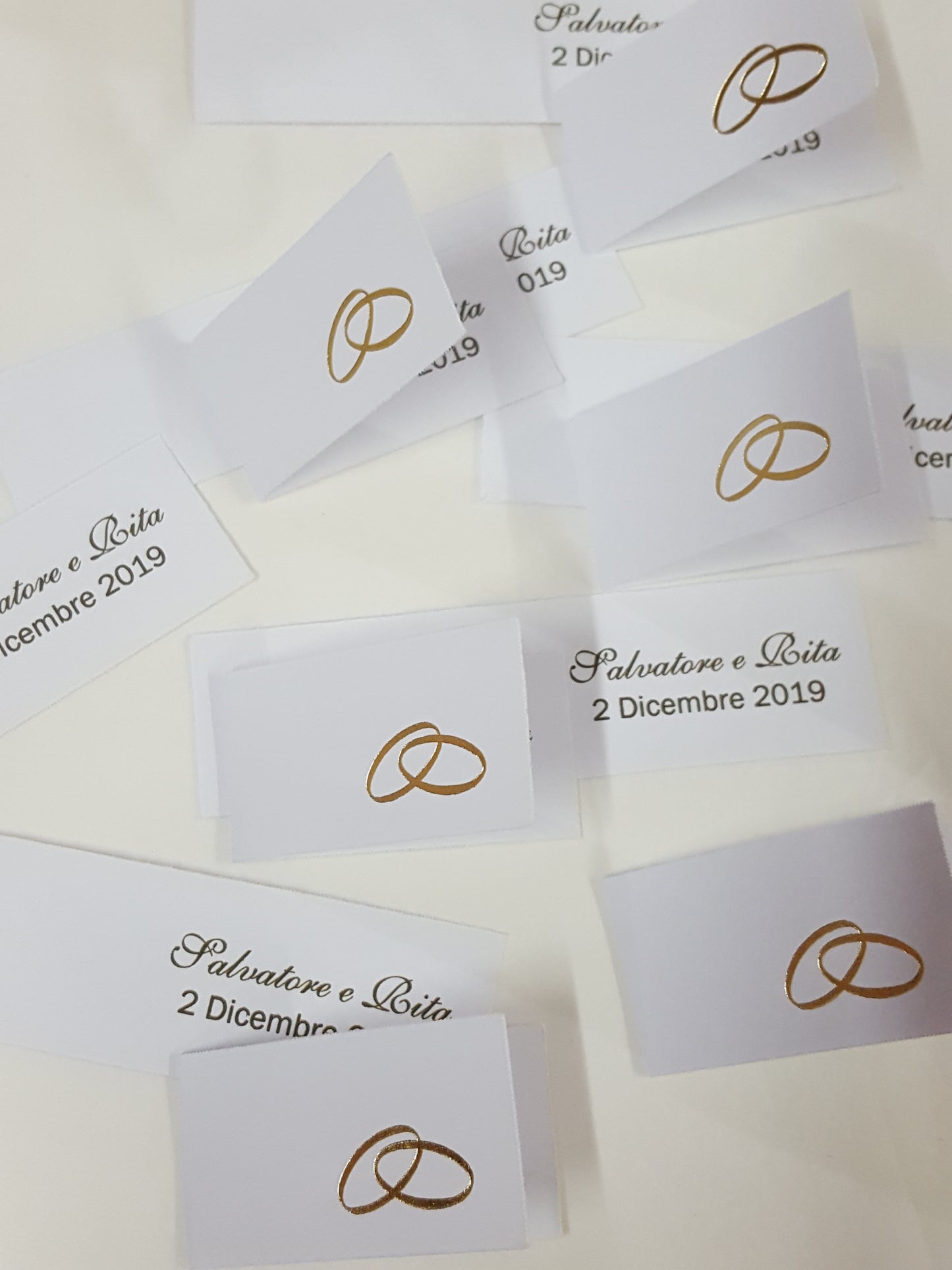 Bigliettini comunione/matrimonio stampati
