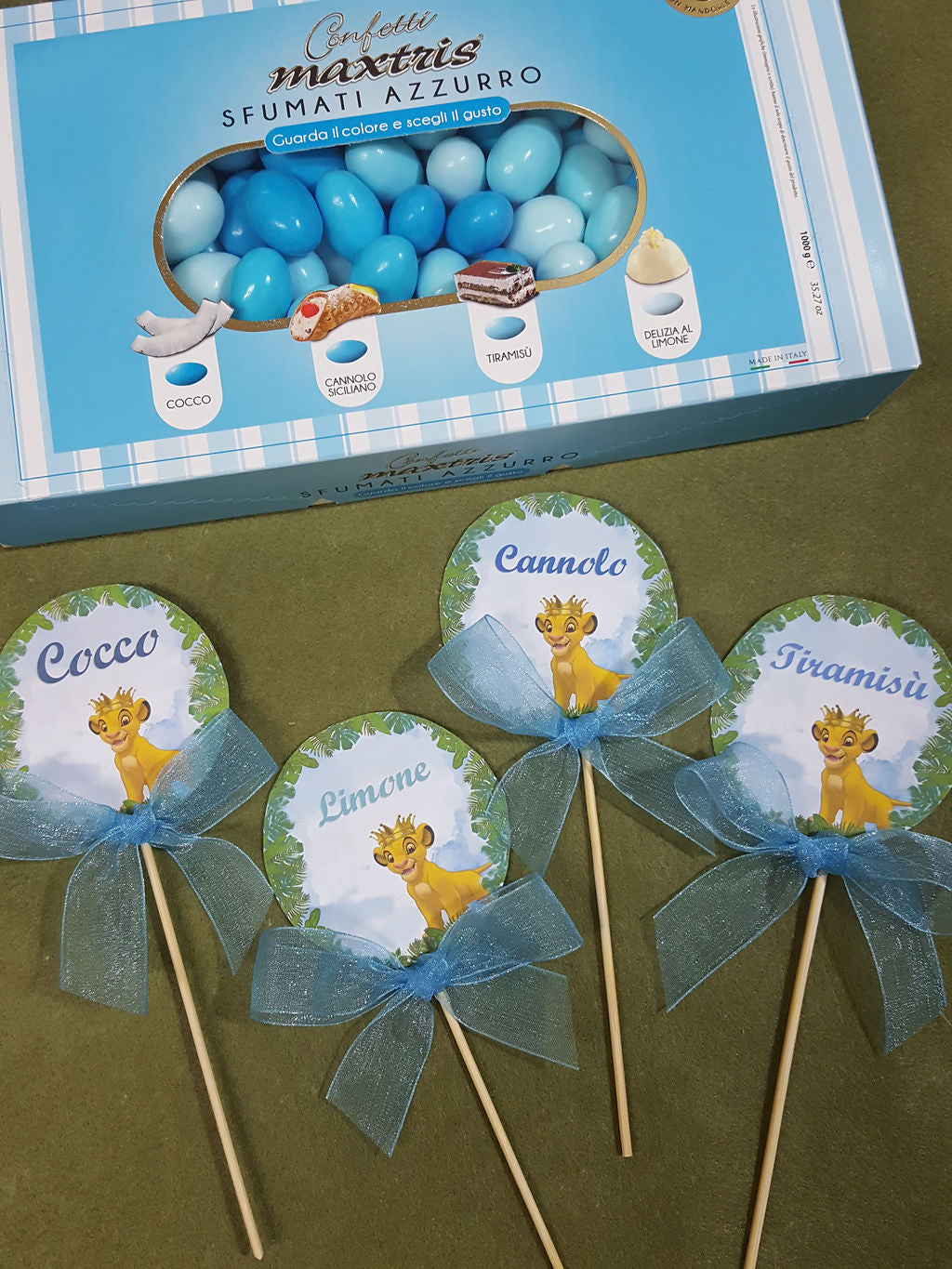 Confettata a tema con grafica personalizzata