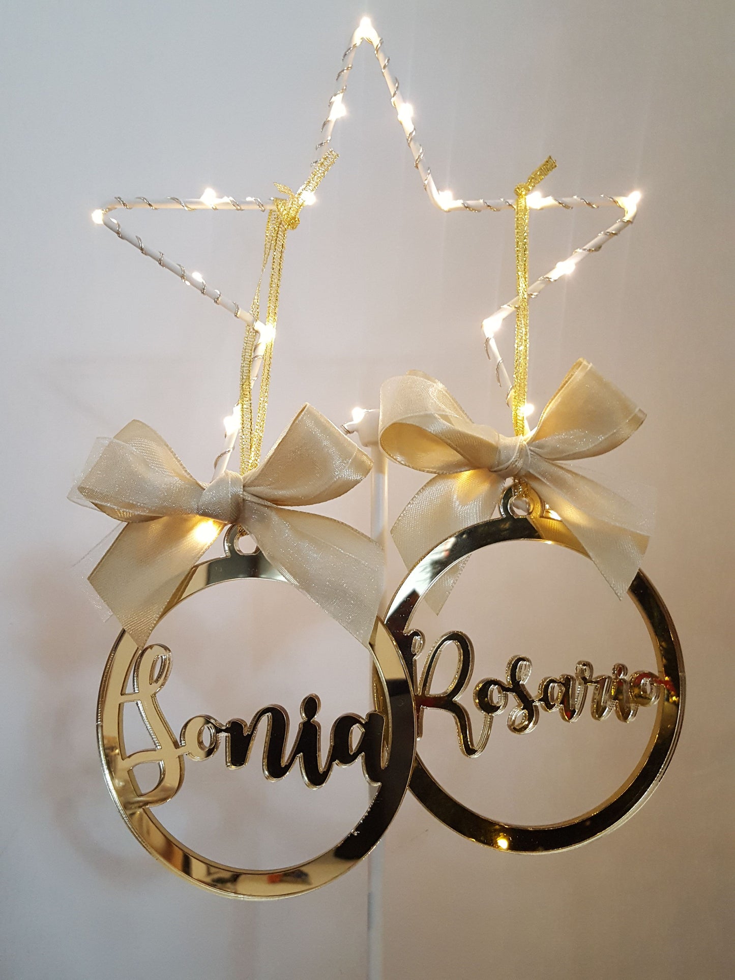 Pallina plex oro 10cm