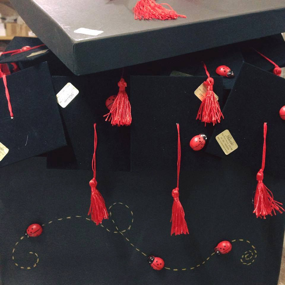 tocco portaconfetti nero laurea