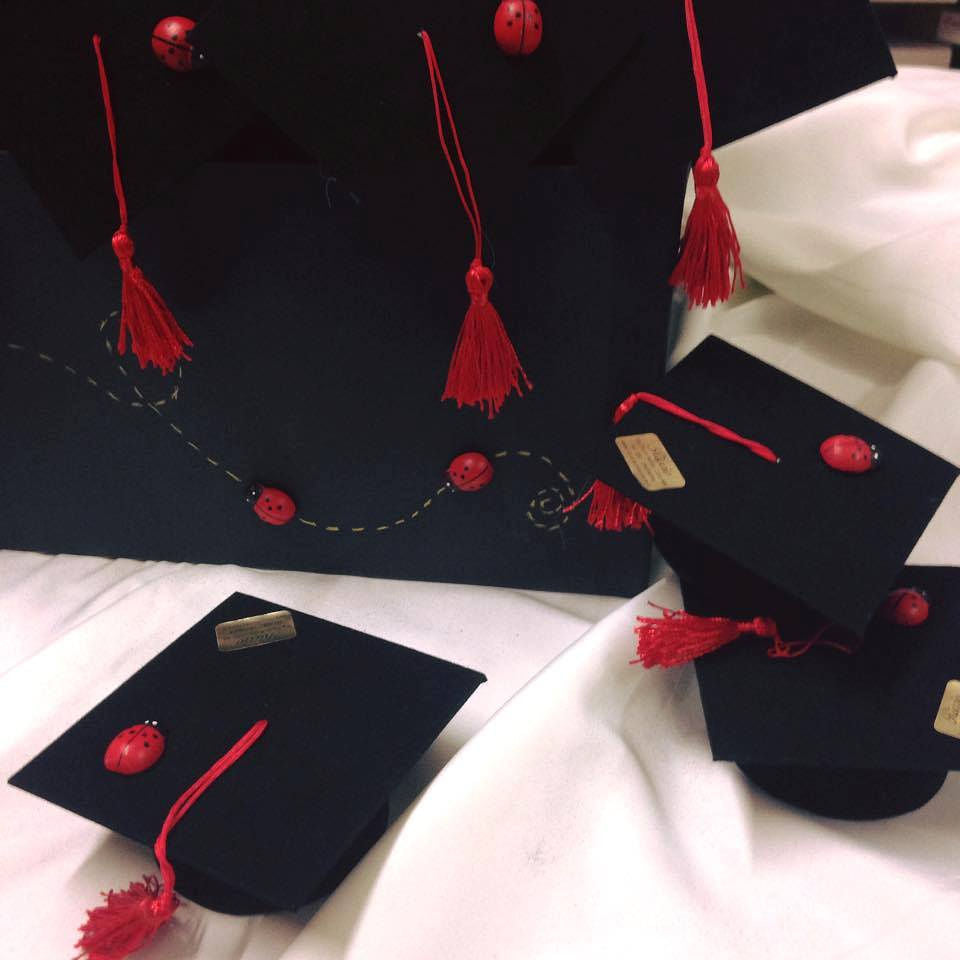 tocco portaconfetti nero laurea