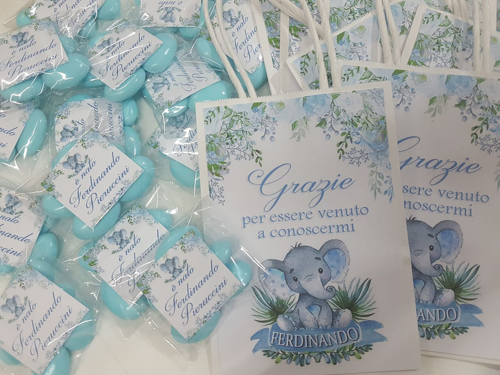 Bustine nascita personalizzate
