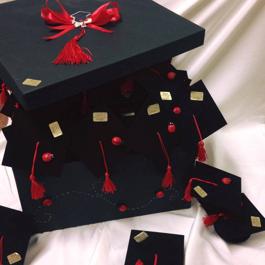 tocco portaconfetti nero laurea